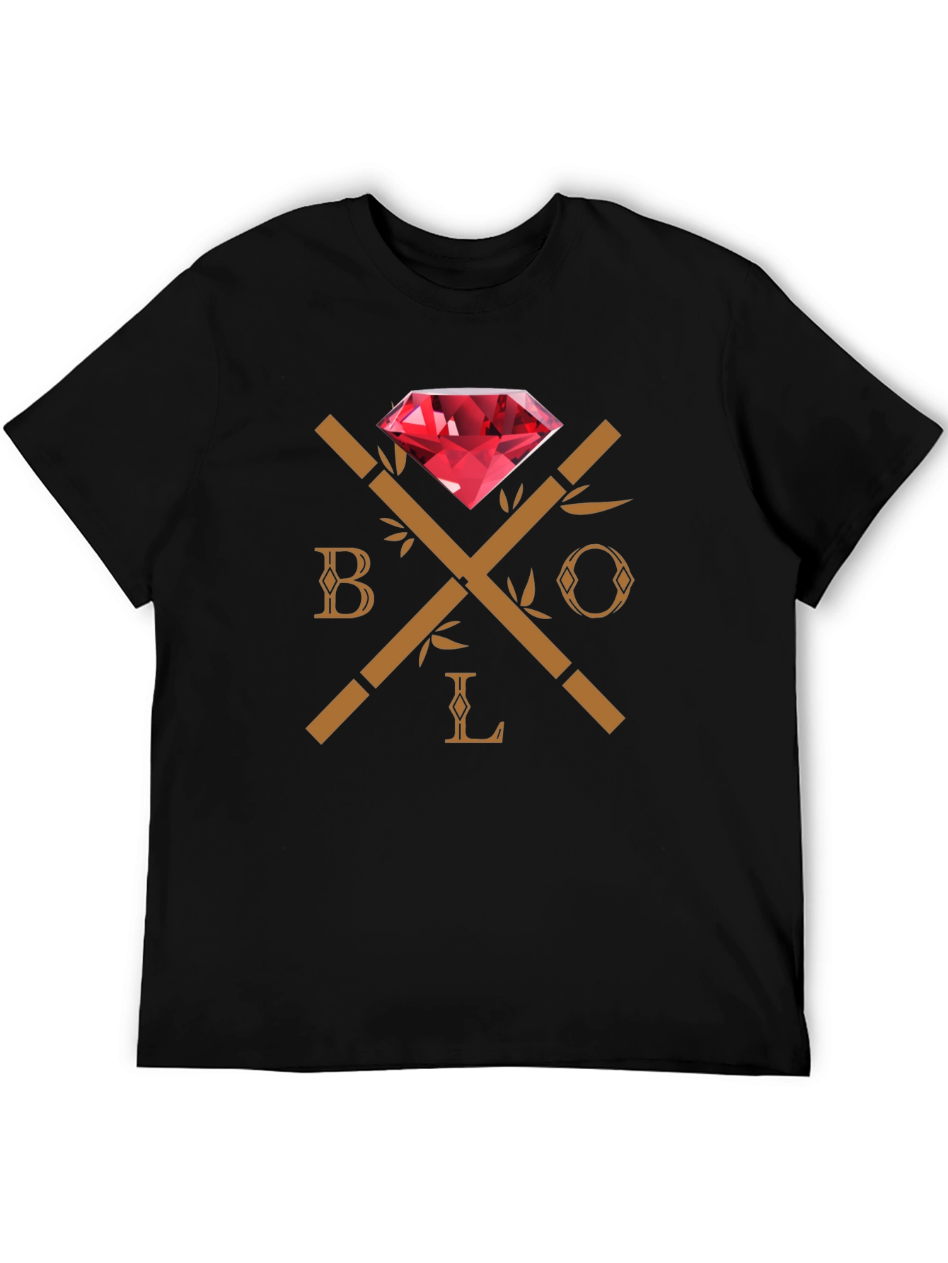 Black BOLO Diamond Graphic Tee