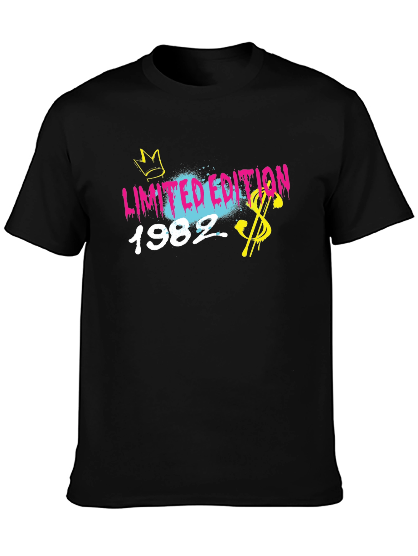Limited Edition 1982 Black Graphic T-Shirt