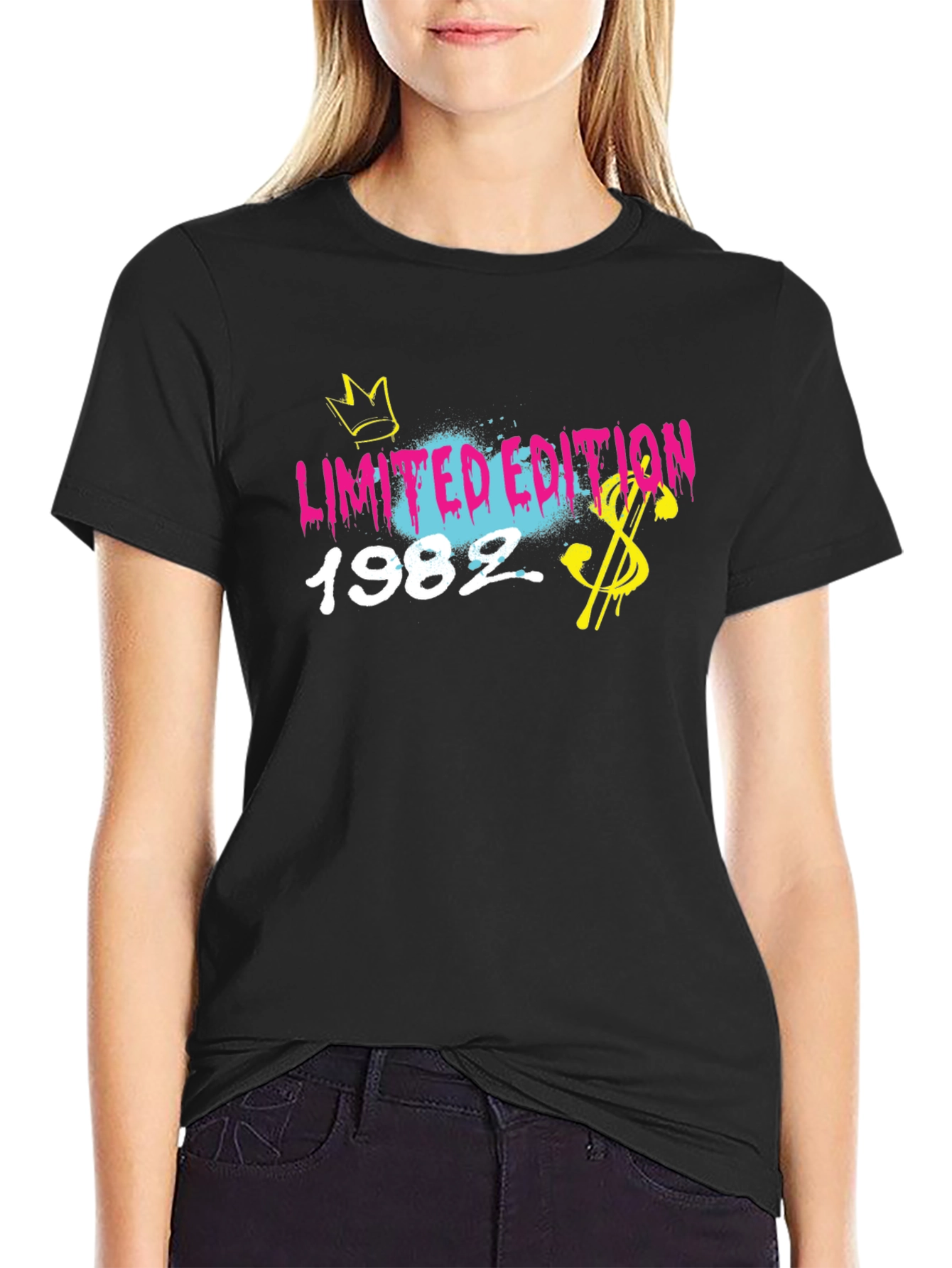 Limited Edition 1982 Black Graphic T-Shirt