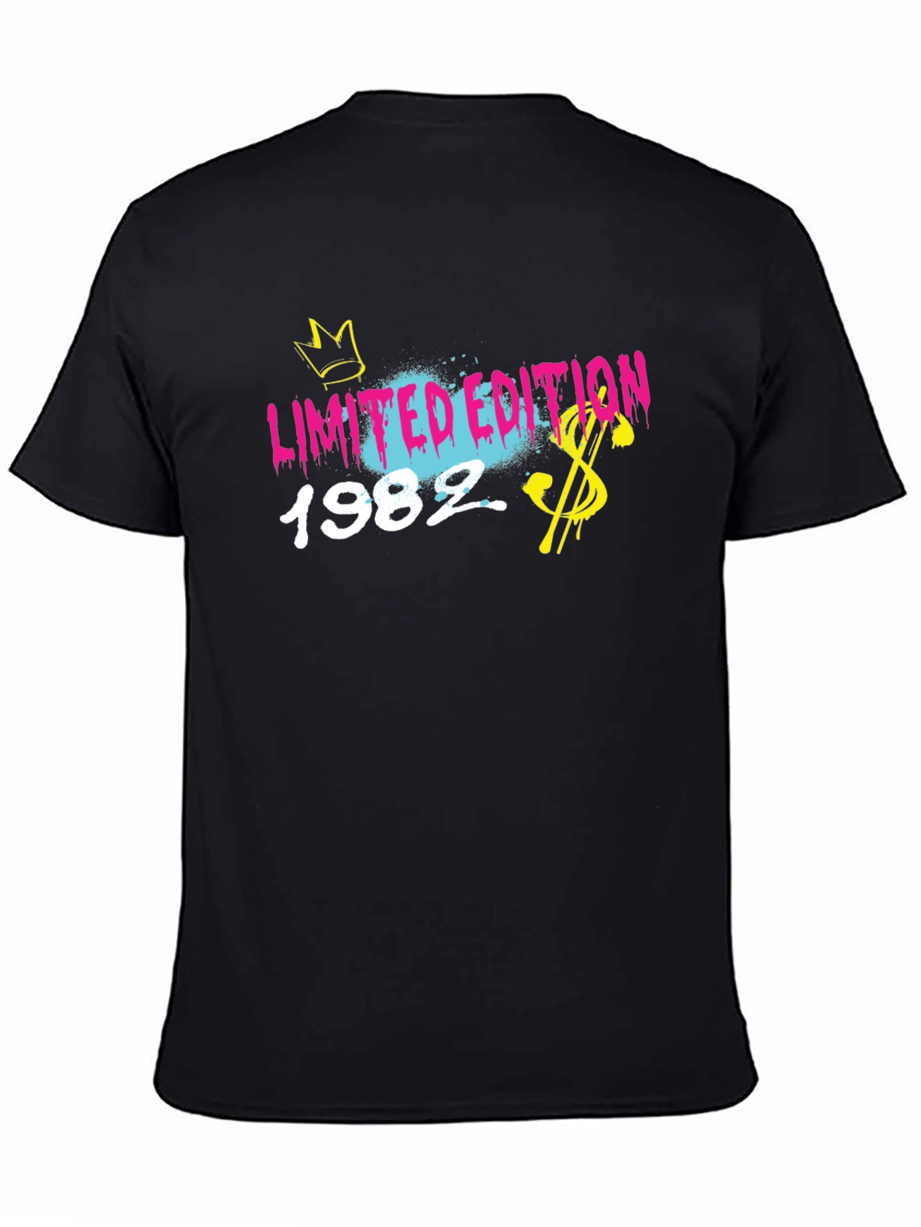 Limited Edition 1982 Black Graphic T-Shirt