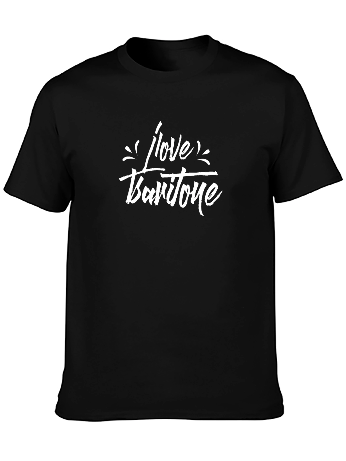 I Love Baritone Black T-Shirt