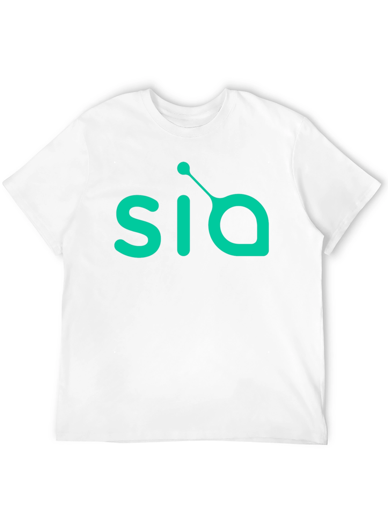Mens Black T-Shirt with Green SIA Logo