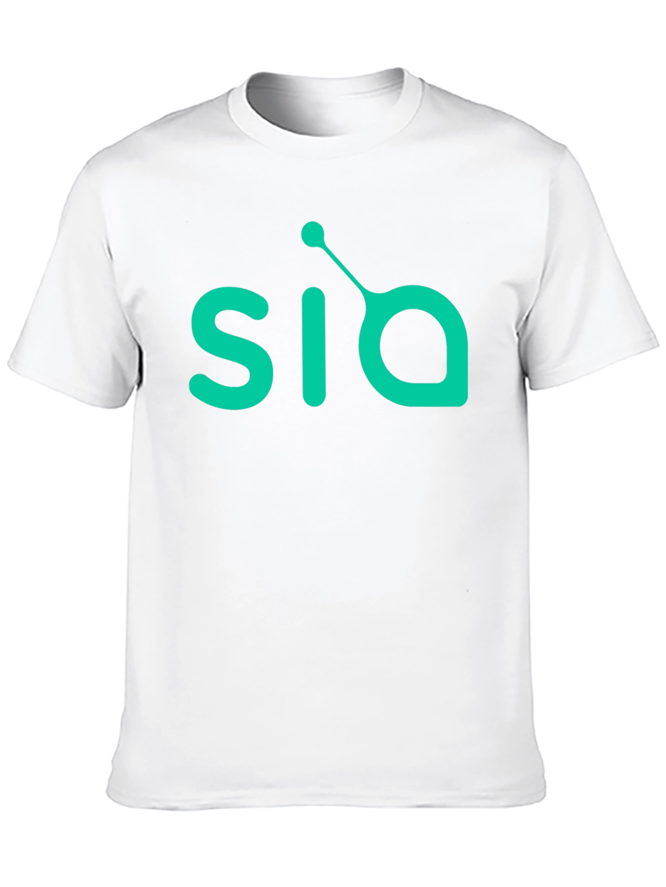 Mens Black T-Shirt with Green SIA Logo