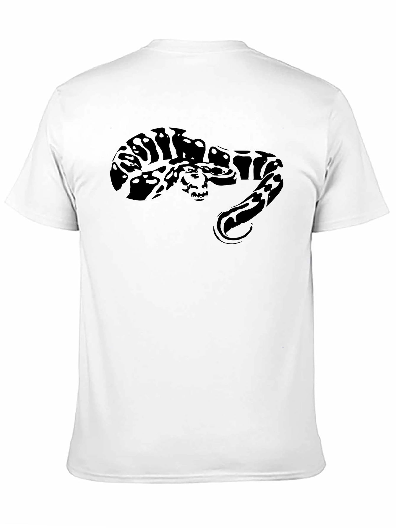 Black Snake Graphic Tee - Mens Casual T-Shirt