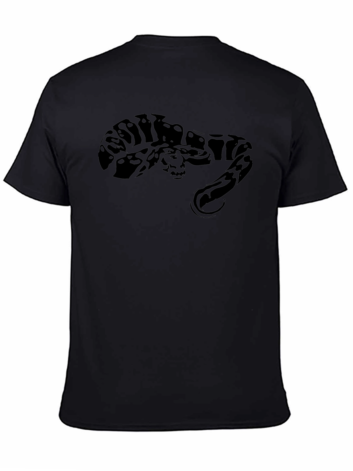 Black Snake Graphic Tee - Mens Casual T-Shirt