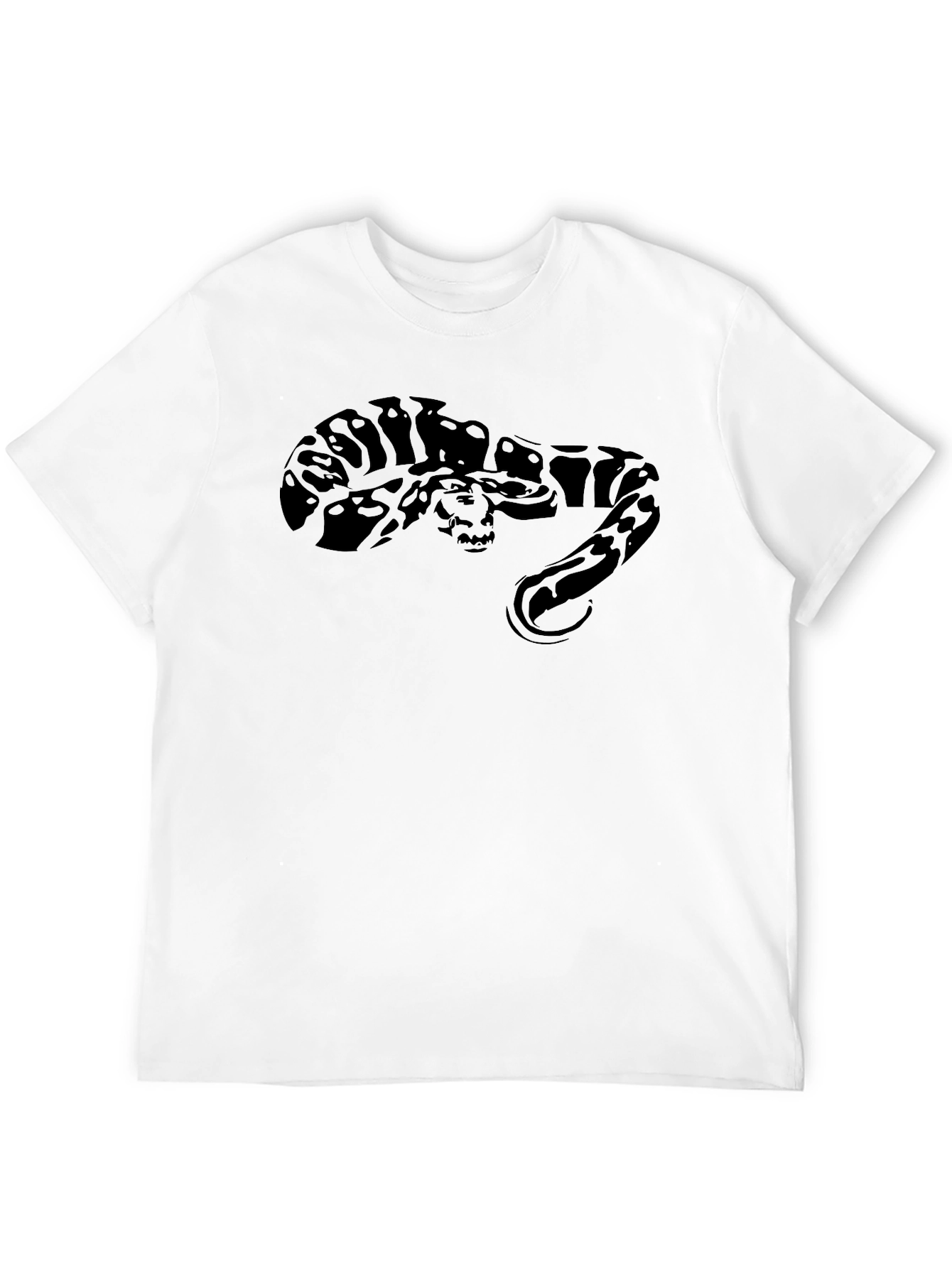 Black Snake Graphic Tee - Mens Casual T-Shirt