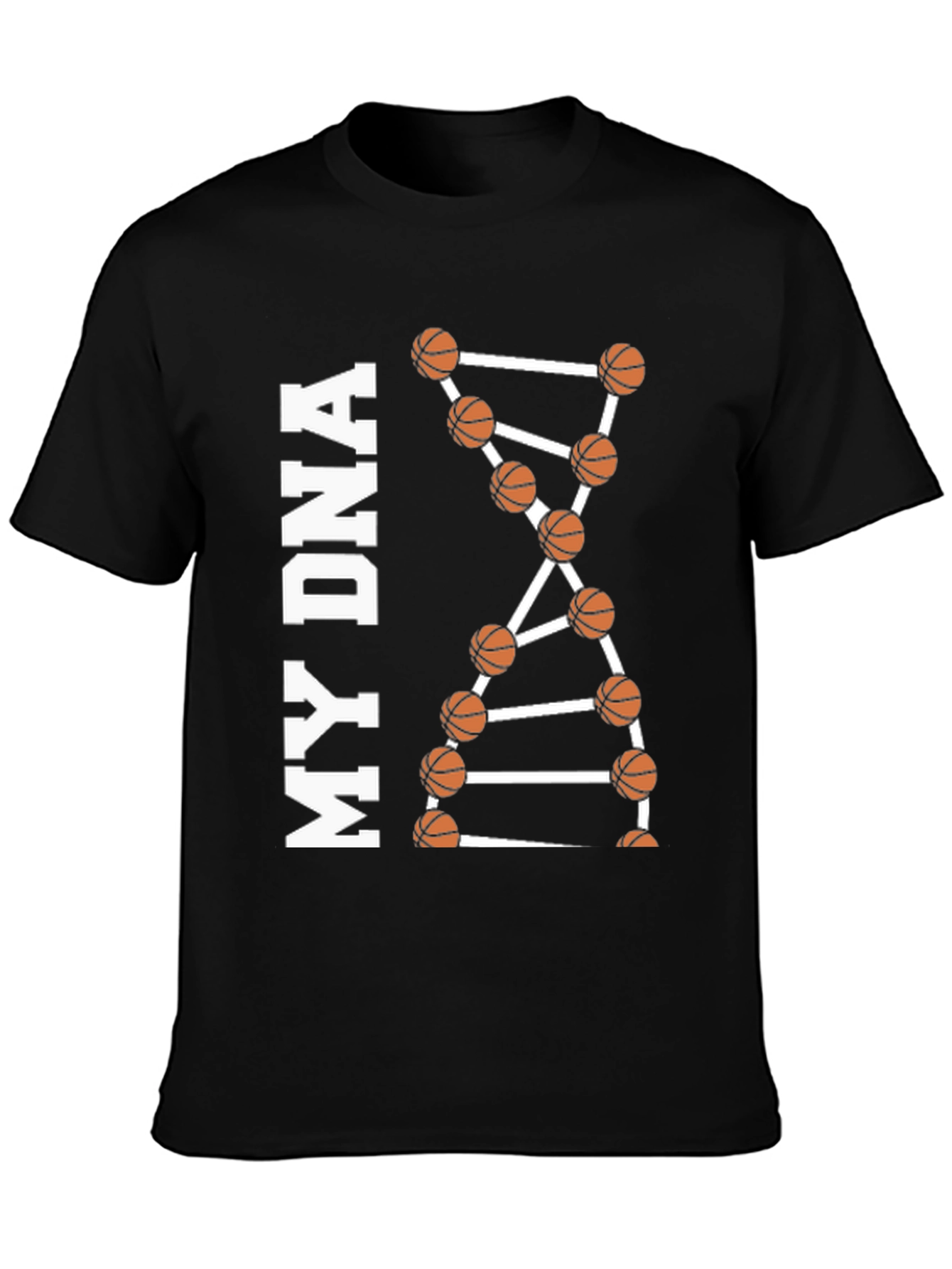 Basketball DNA Graphic Tee - Black