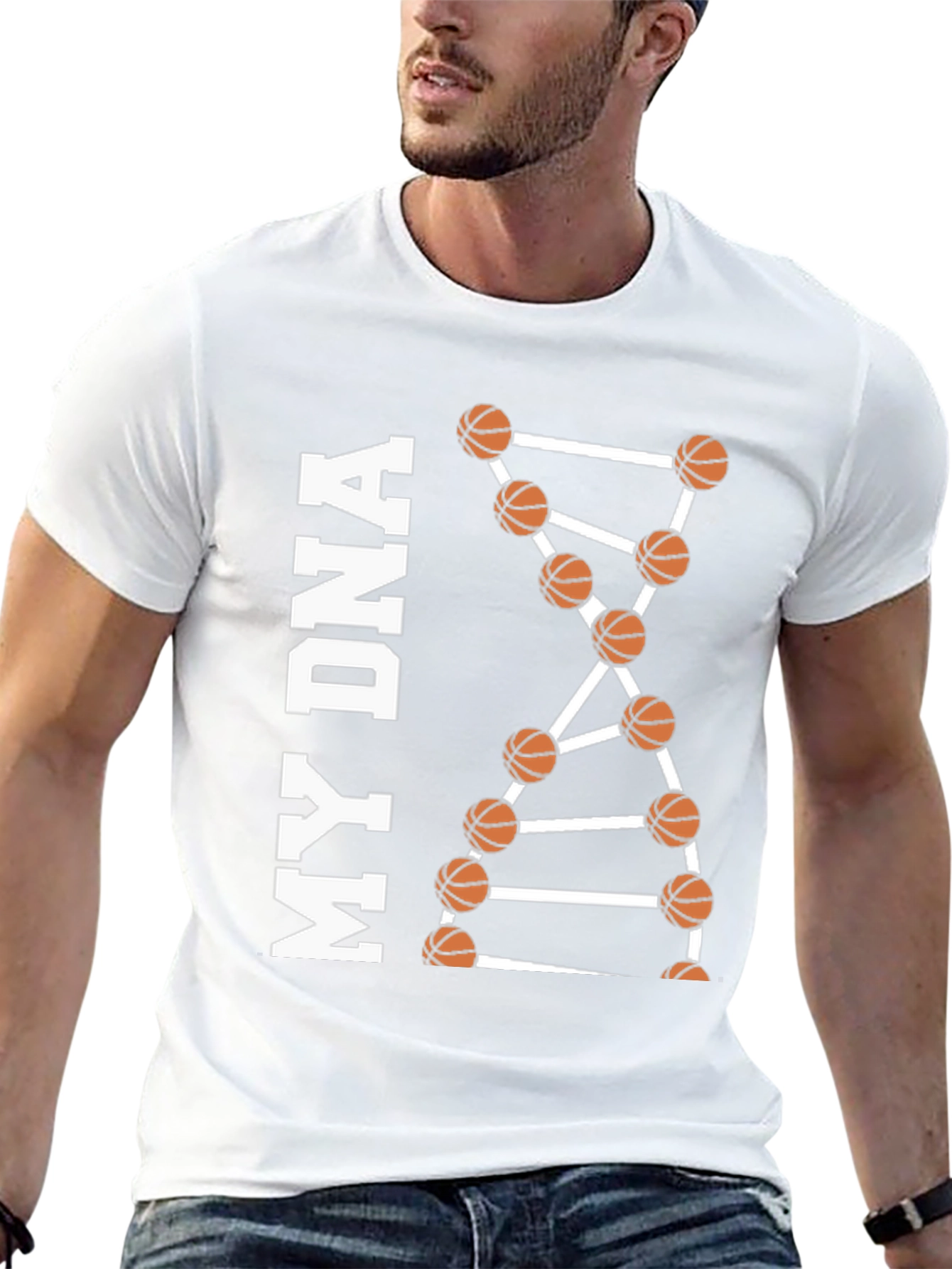 Basketball DNA Graphic Tee - Black