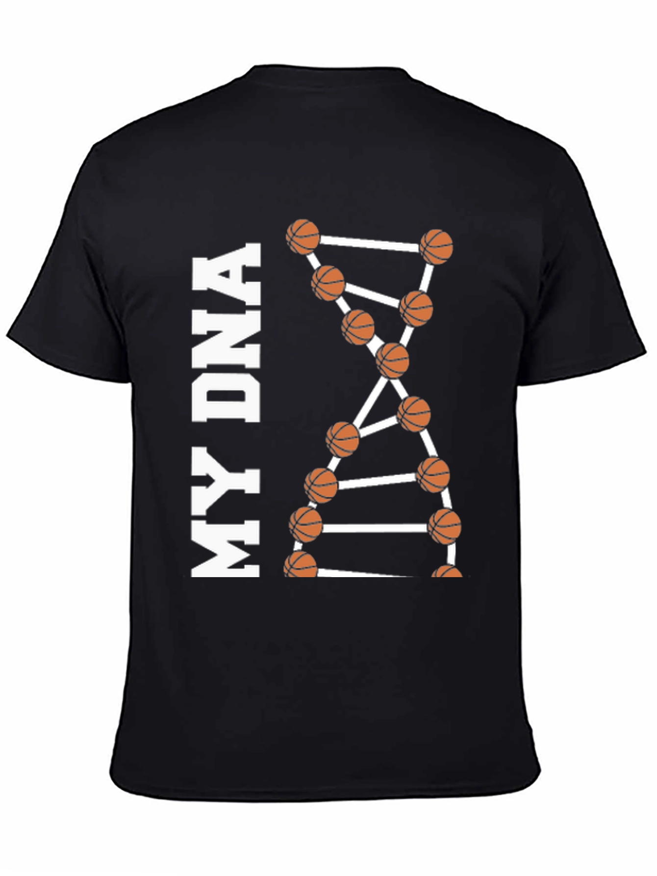Basketball DNA Graphic Tee - Black