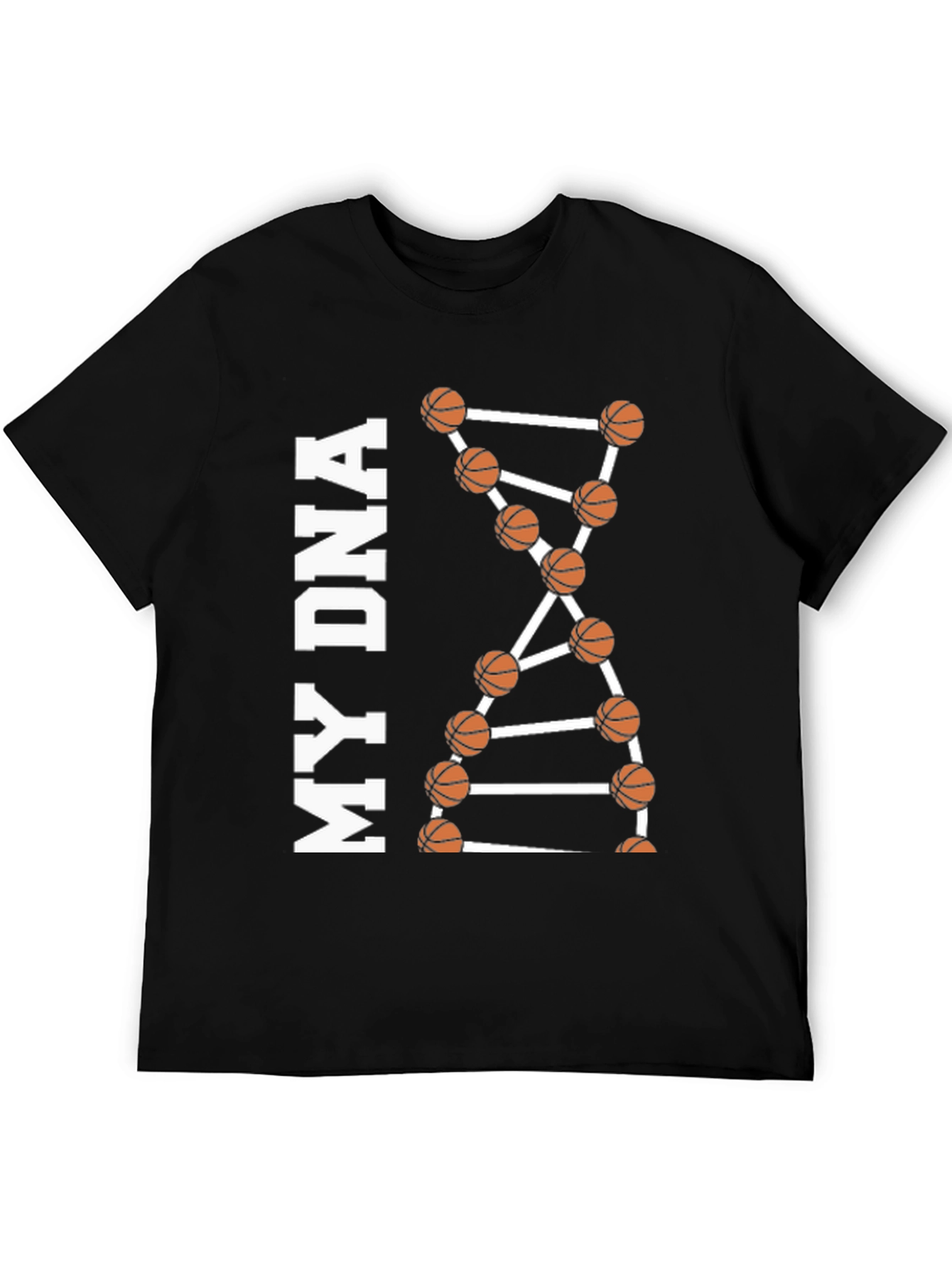 Basketball DNA Graphic Tee - Black