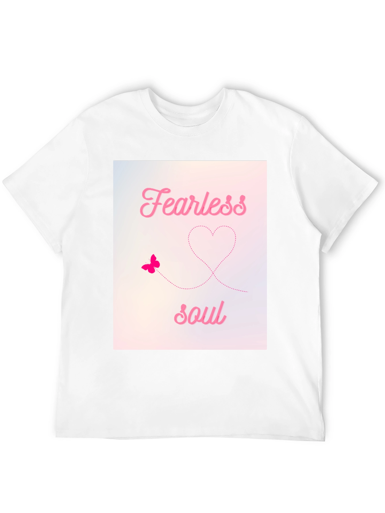 Fearless Soul Graphic Tee - Black Cotton T-Shirt
