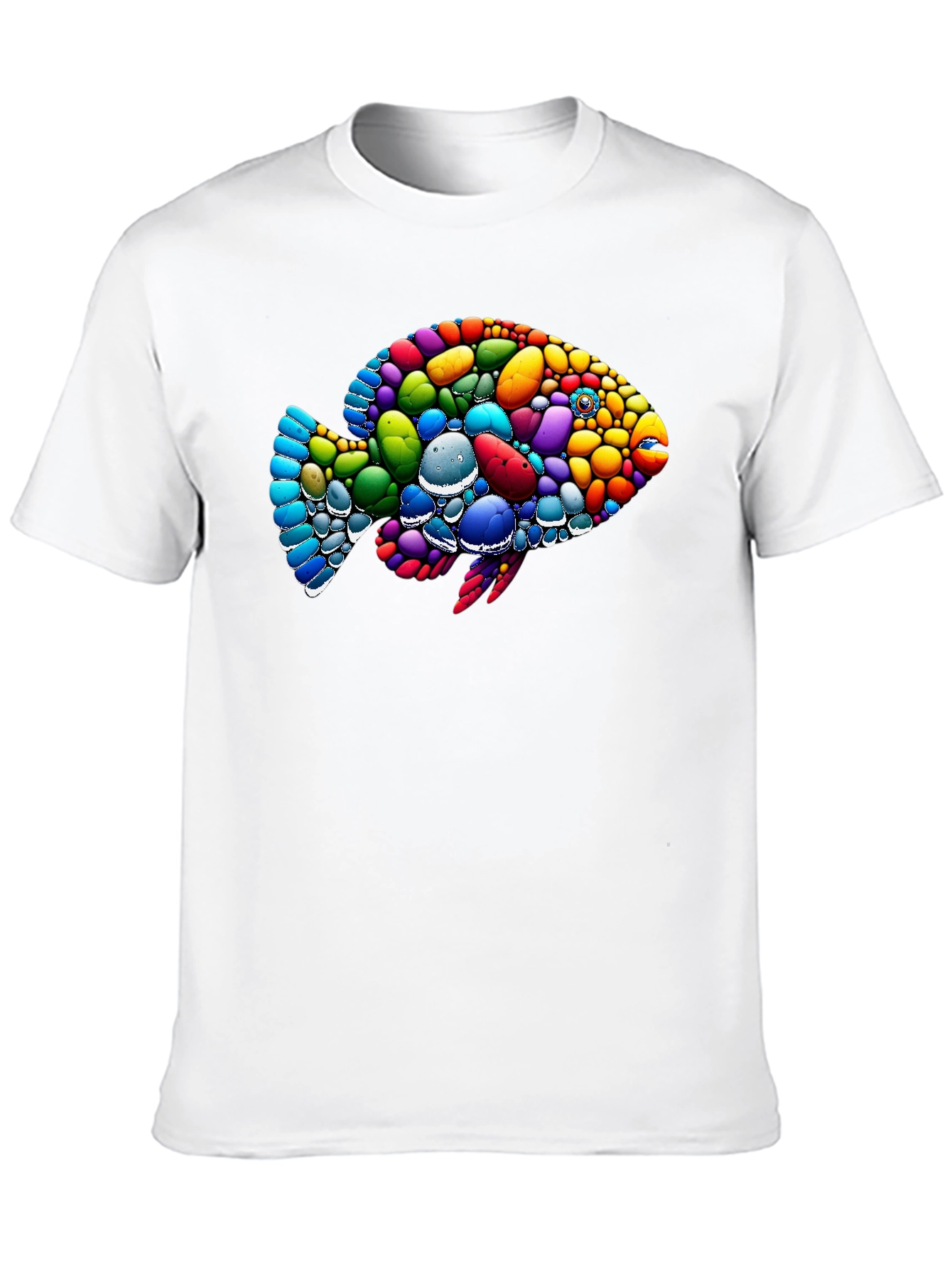 Colorful Fish Graphic T-Shirt