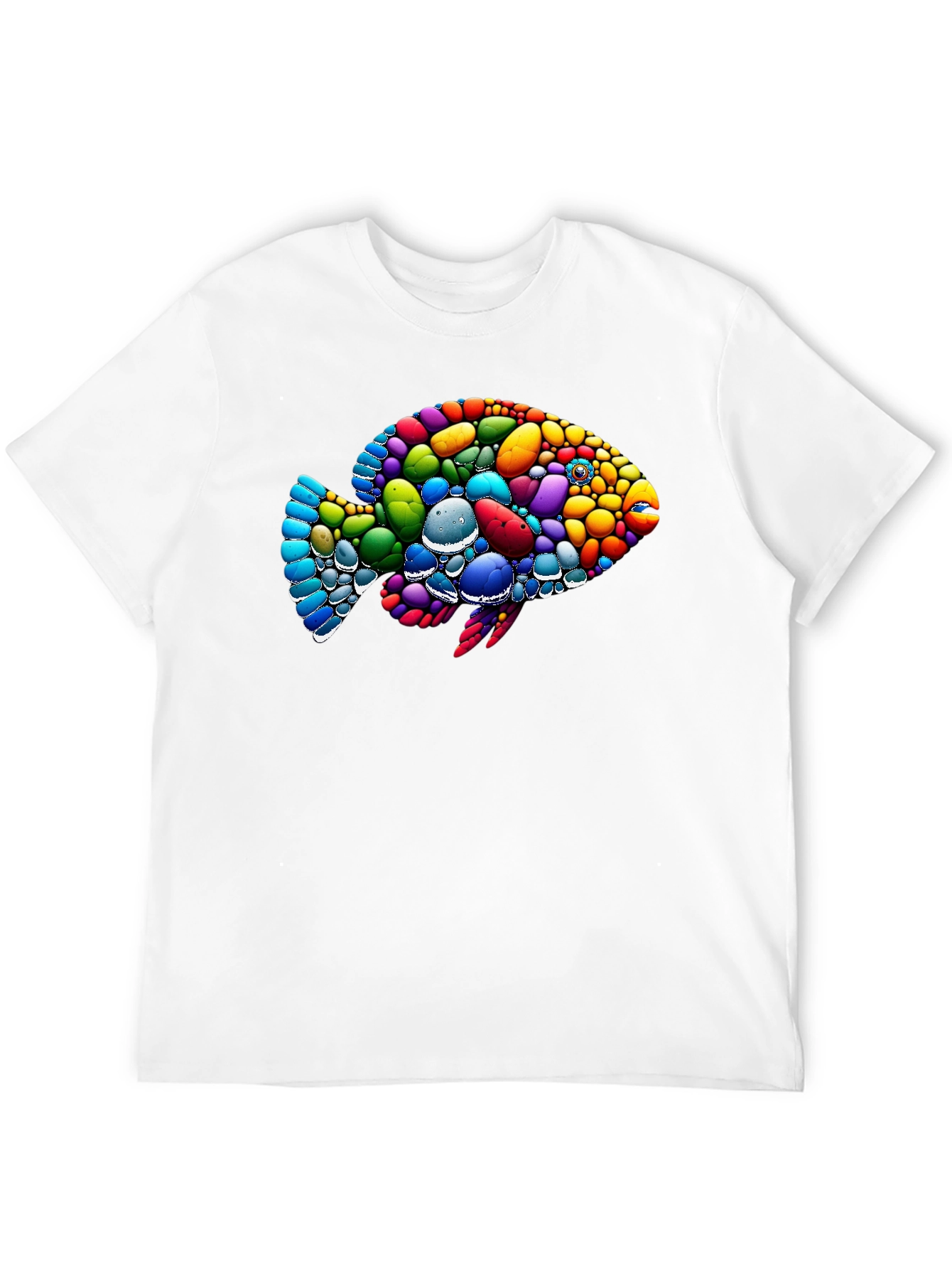 Colorful Fish Graphic T-Shirt