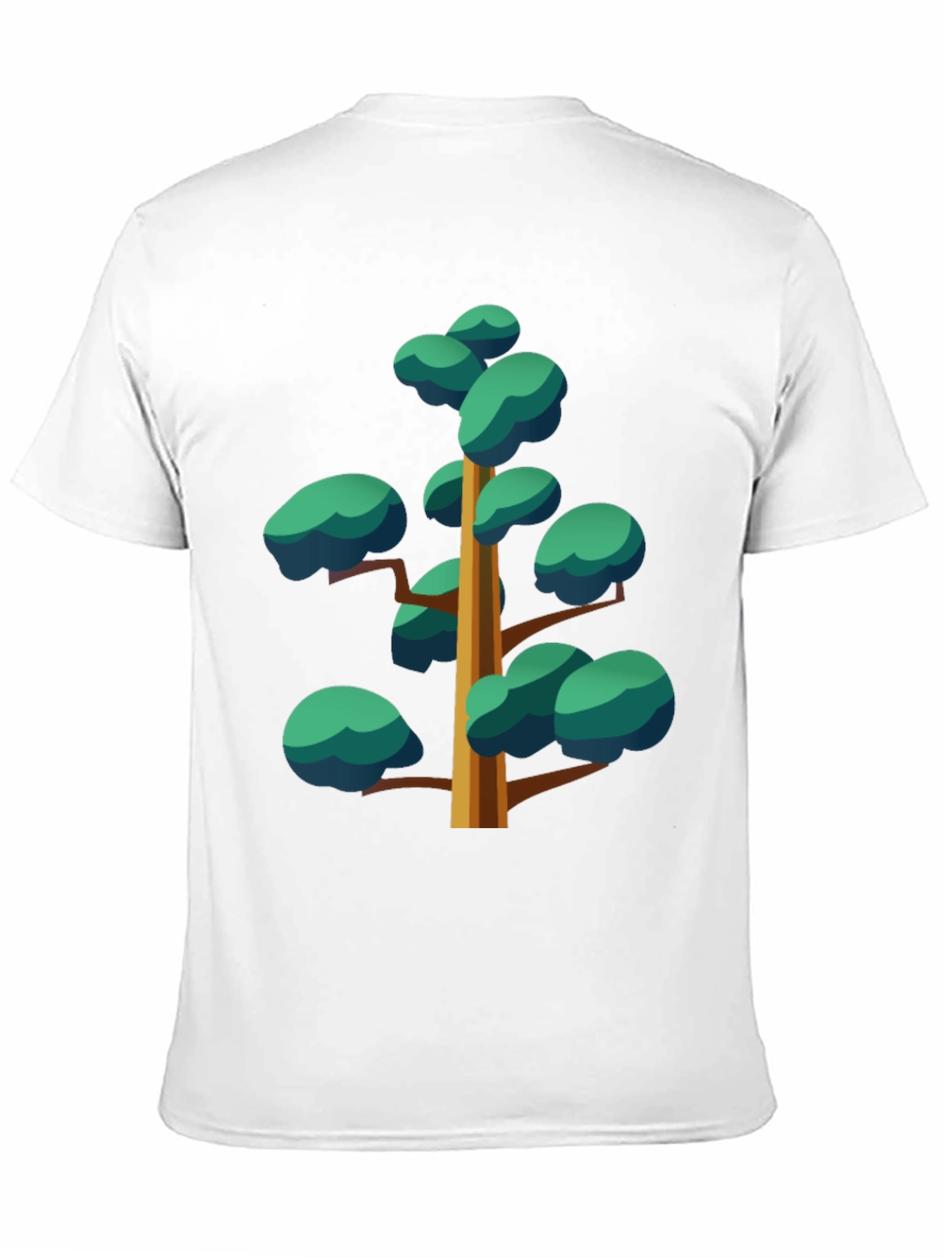 Cartoon Tree Graphic Black Tee