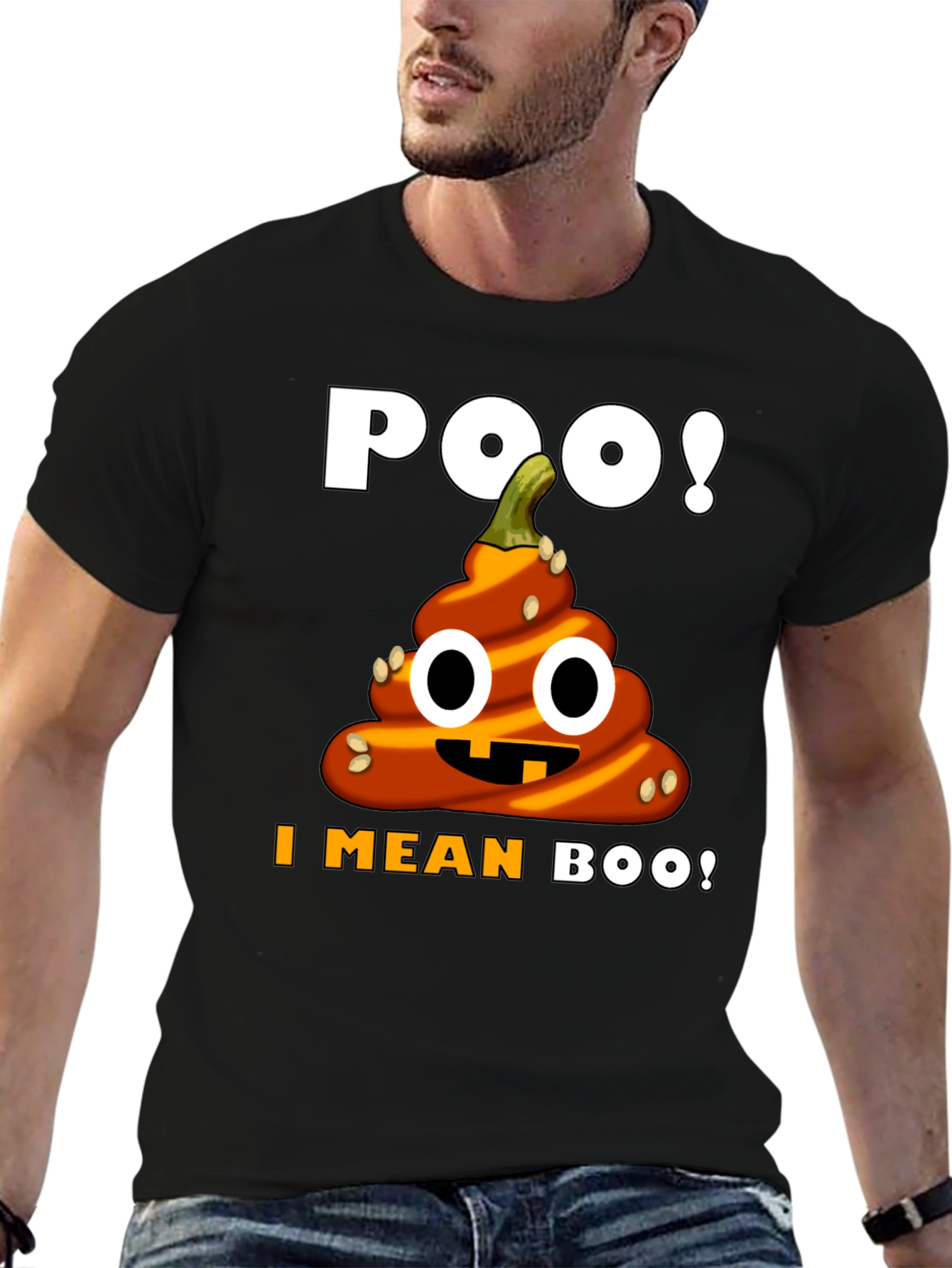 Halloween Poop Emoji T-Shirt - Funny Pumpkin Costume Tee