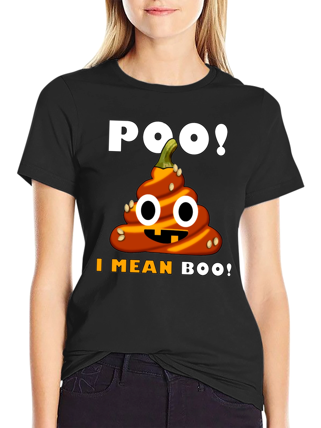 Halloween Poop Emoji T-Shirt - Funny Pumpkin Costume Tee