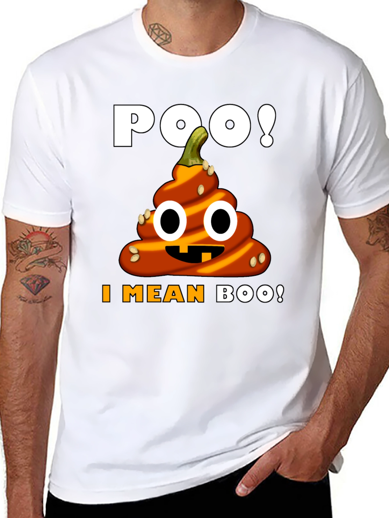 Halloween Poop Emoji T-Shirt - Funny Pumpkin Costume Tee
