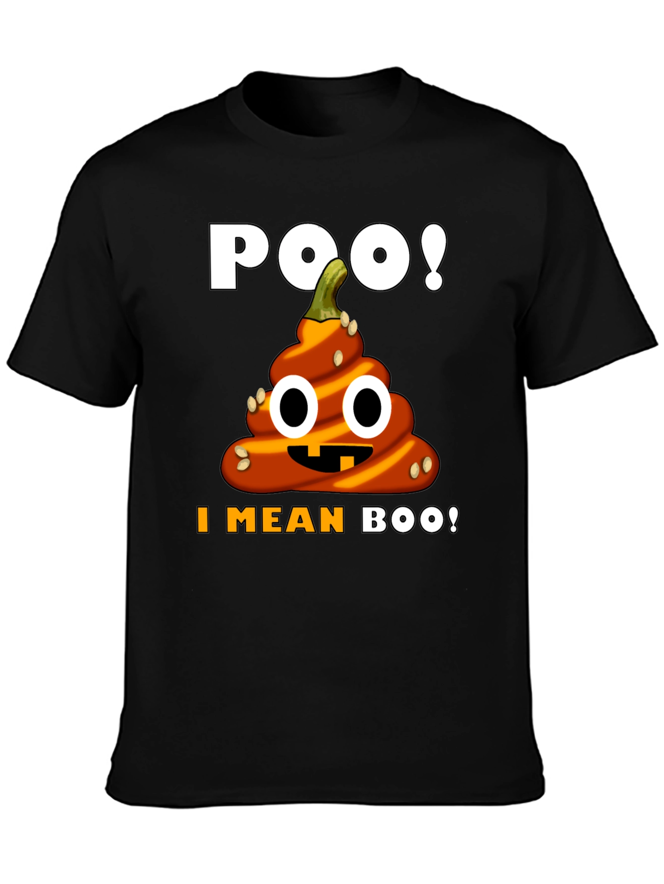 Halloween Poop Emoji T-Shirt - Funny Pumpkin Costume Tee