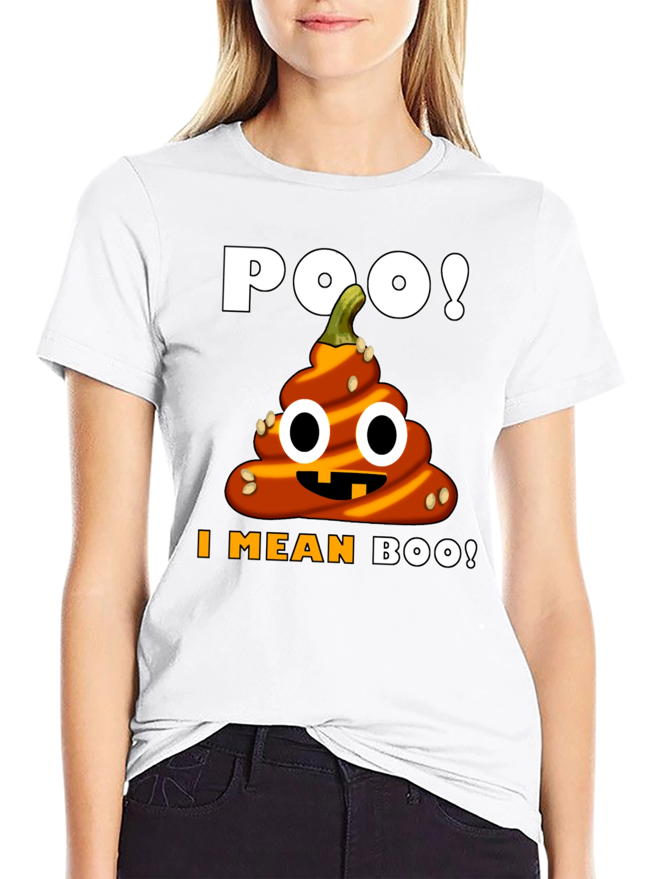 Halloween Poop Emoji T-Shirt - Funny Pumpkin Costume Tee
