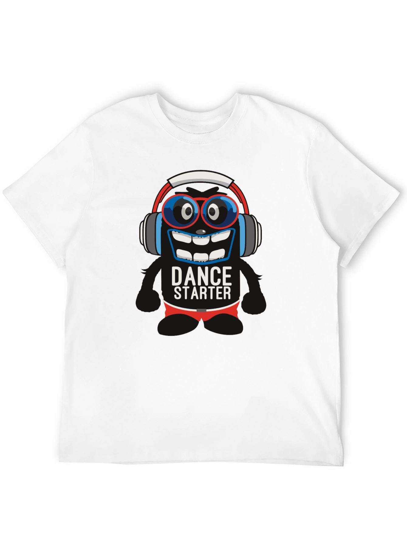 Dance Starter Graphic Tee - Black Cotton T-Shirt