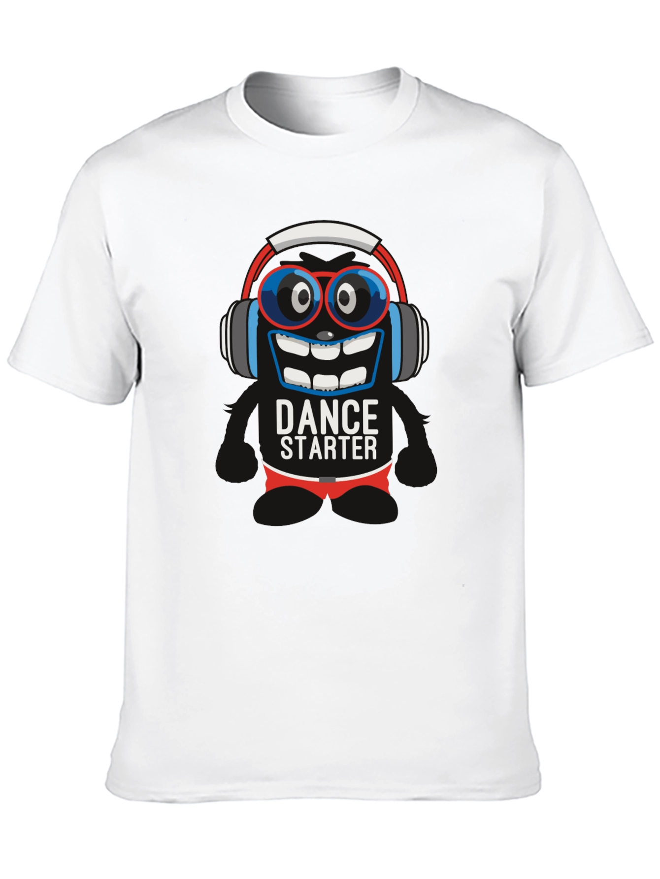 Dance Starter Graphic Tee - Black Cotton T-Shirt