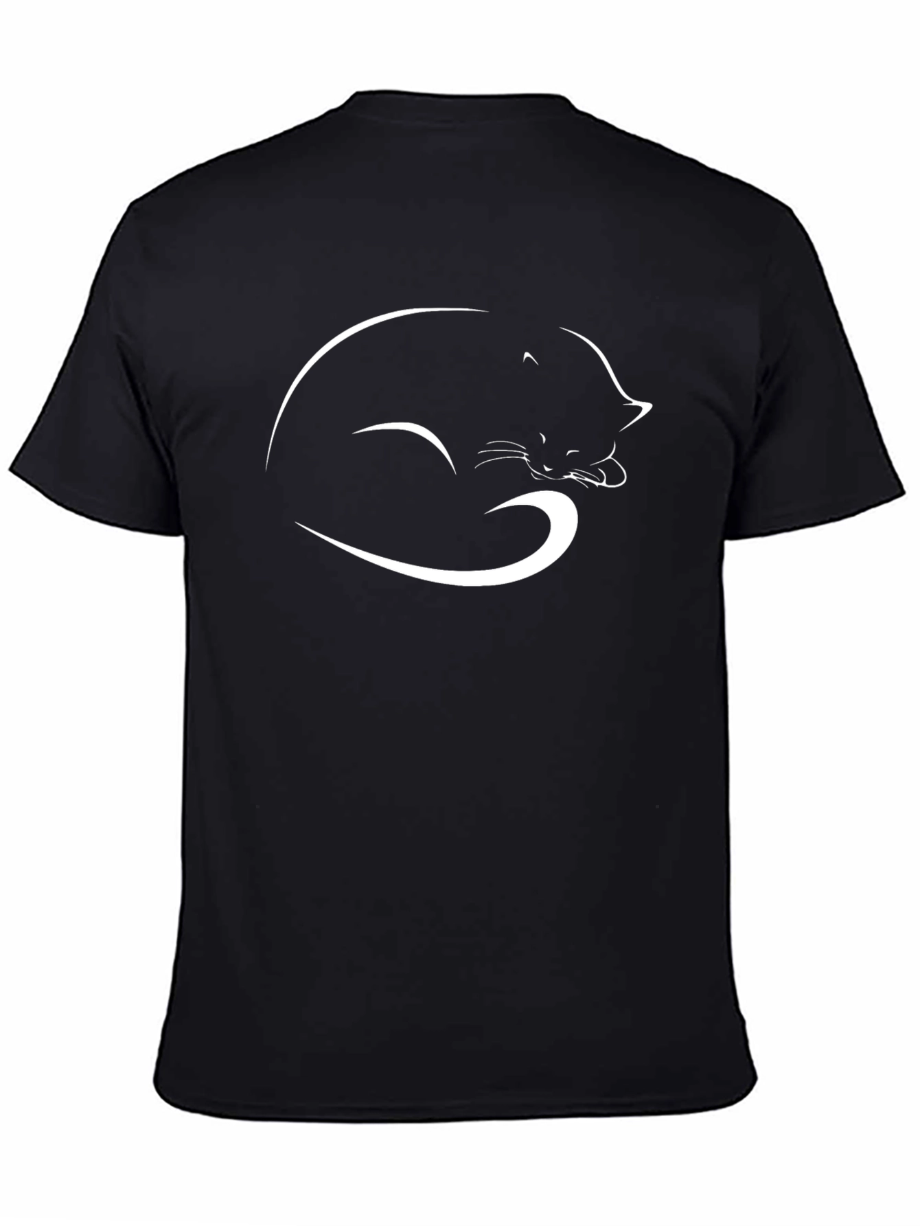 Cool Cat Nap Black T-Shirt