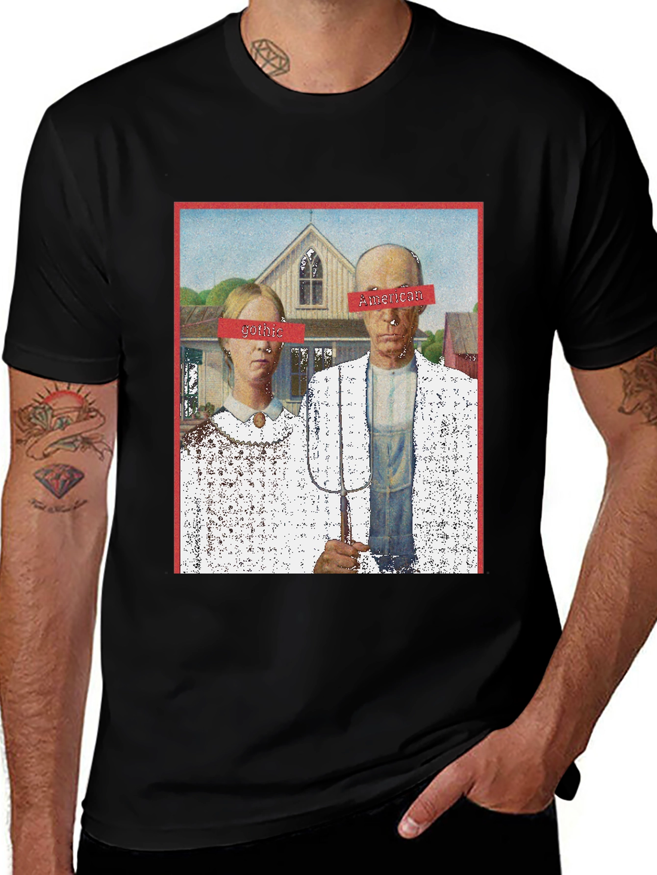 American Gothic Spoof Graphic Tee