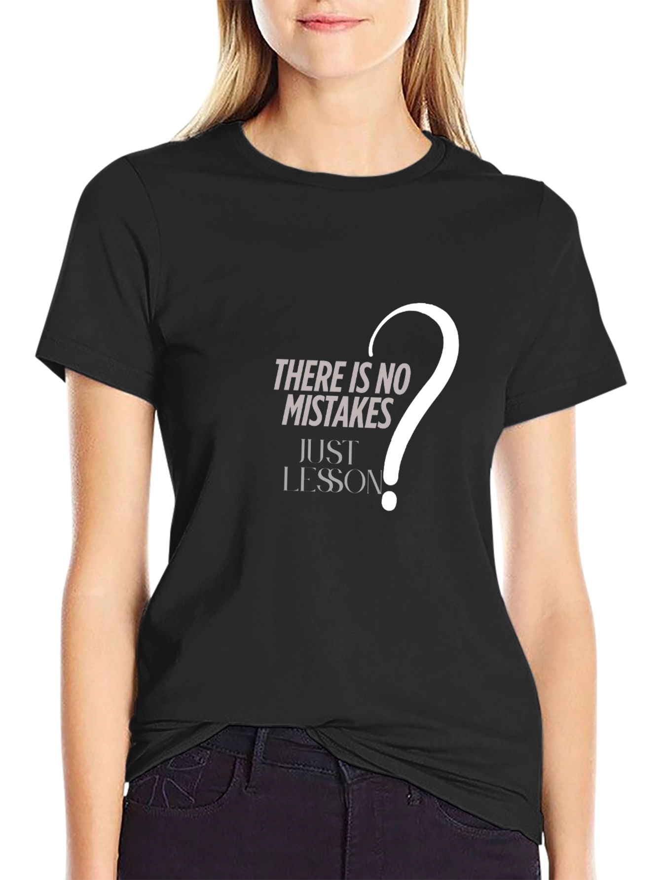 Mistakes Lessons Graphic Tee - Black
