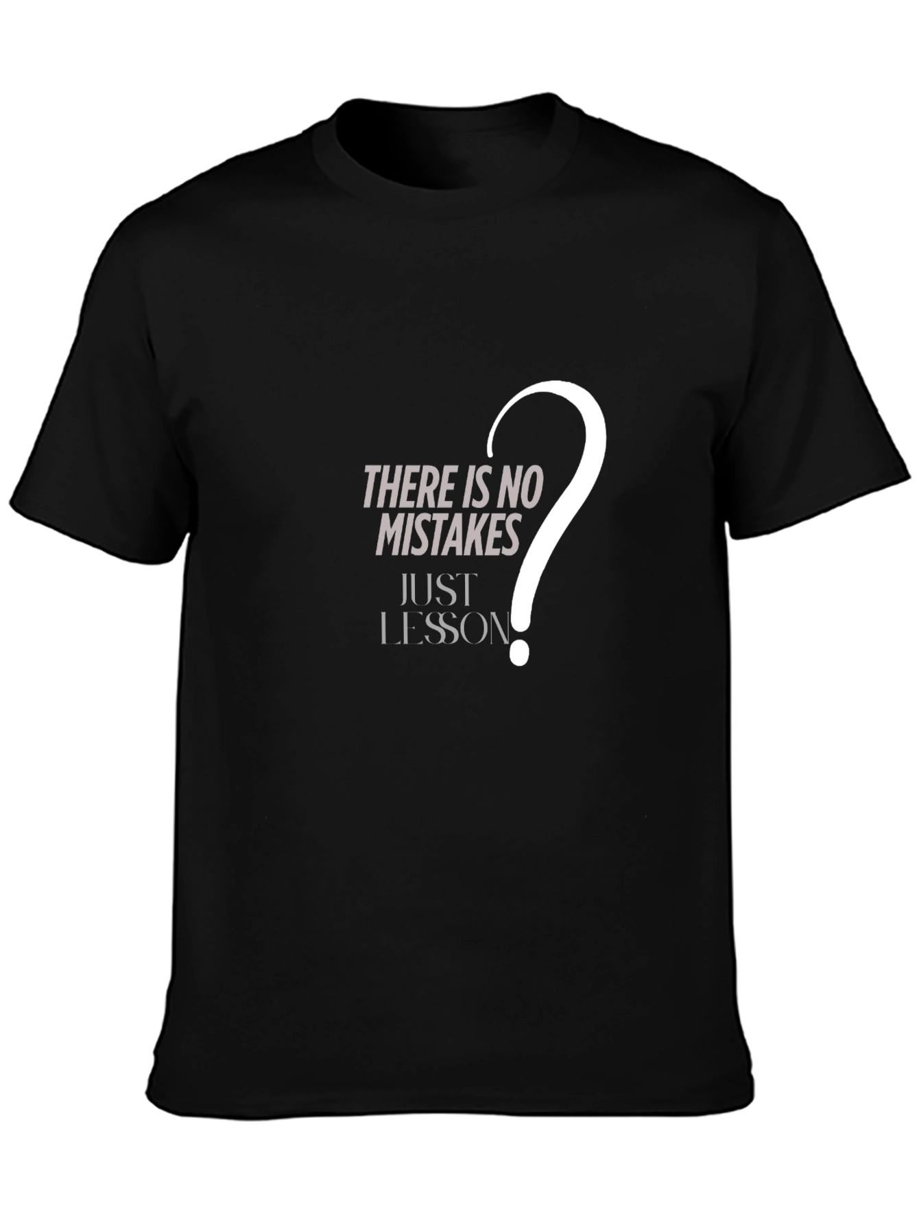 Mistakes Lessons Graphic Tee - Black