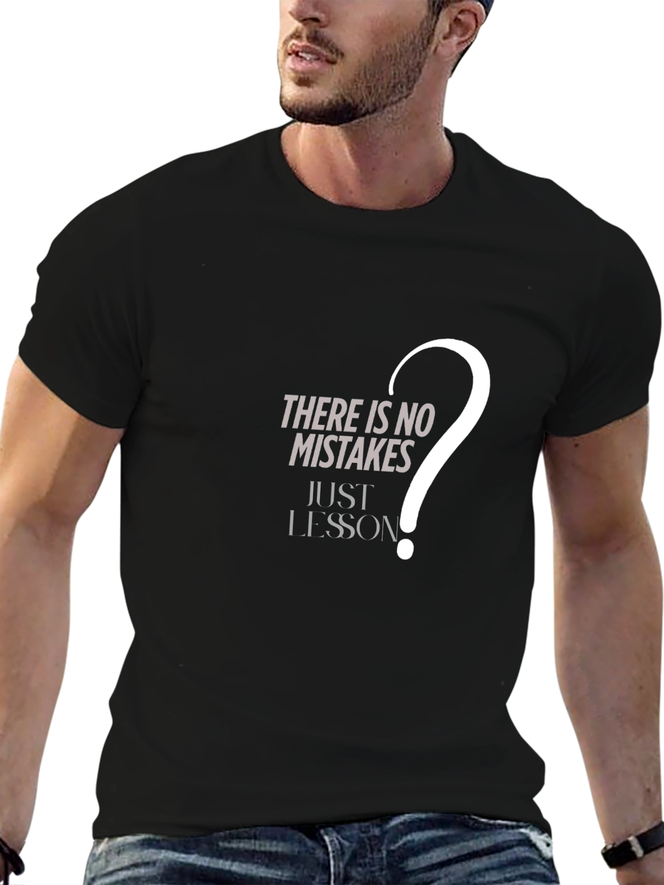 Mistakes Lessons Graphic Tee - Black