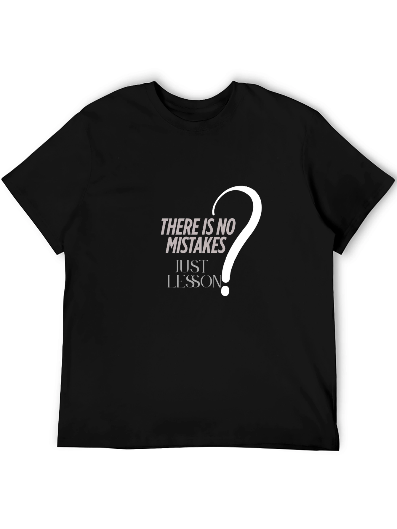Mistakes Lessons Graphic Tee - Black