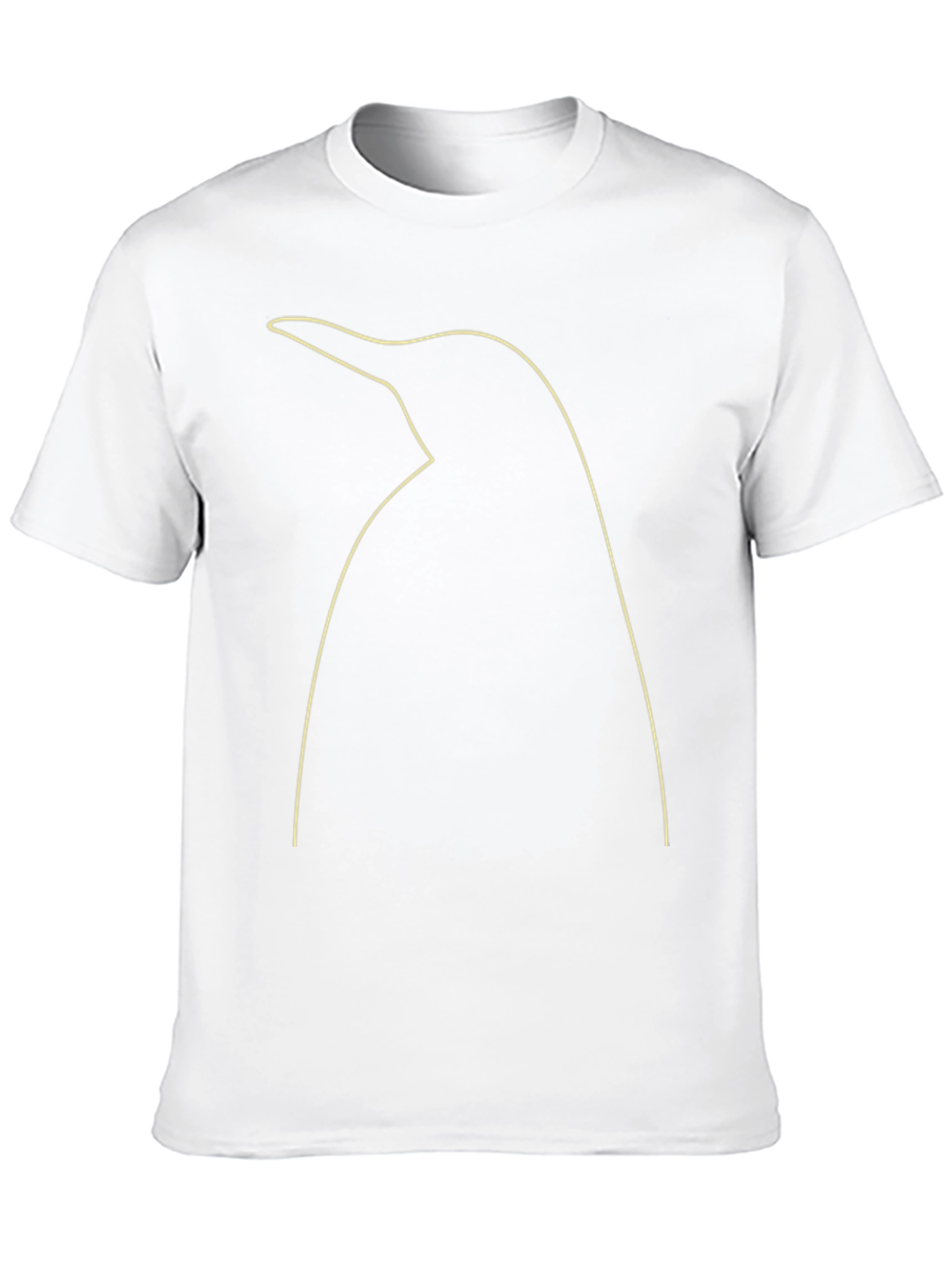 Penguin Outline Graphic Tee - Black