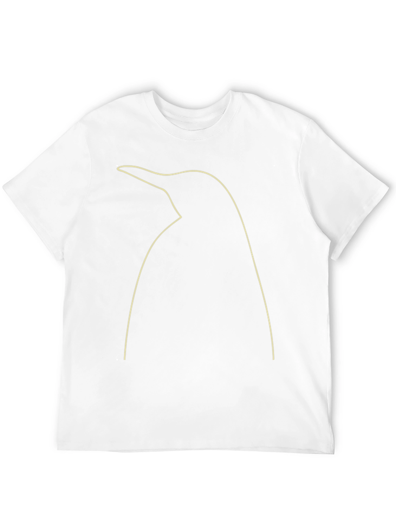 Penguin Outline Graphic Tee - Black