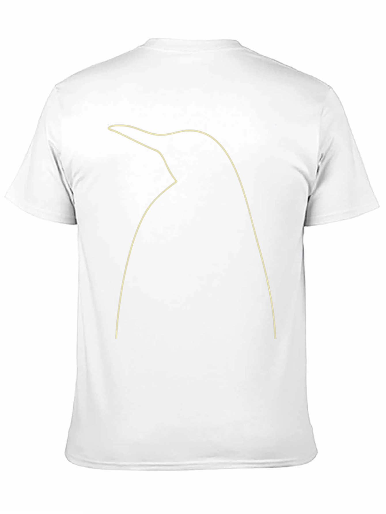 Penguin Outline Graphic Tee - Black