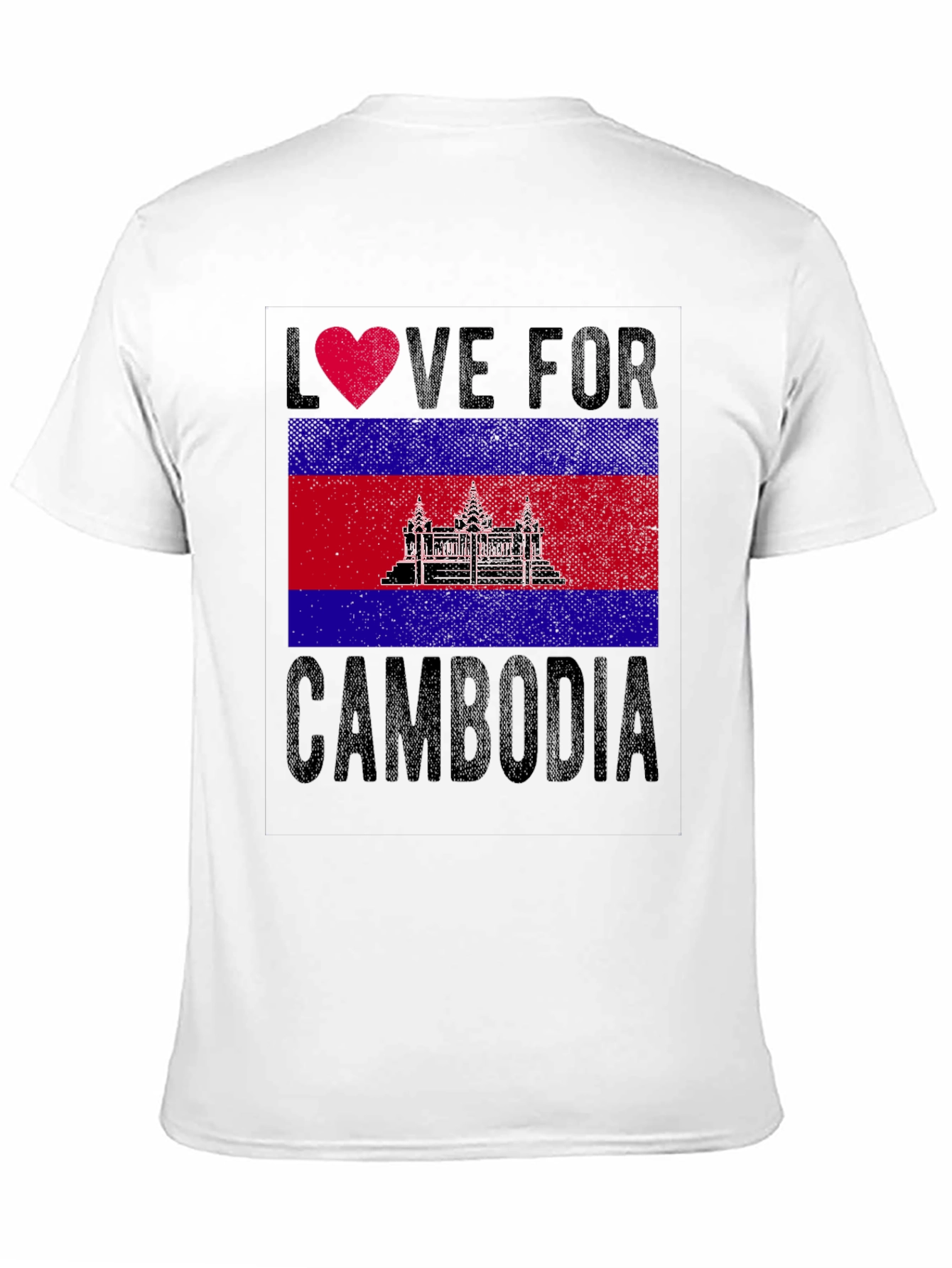 Love for Cambodia Flag T-Shirt