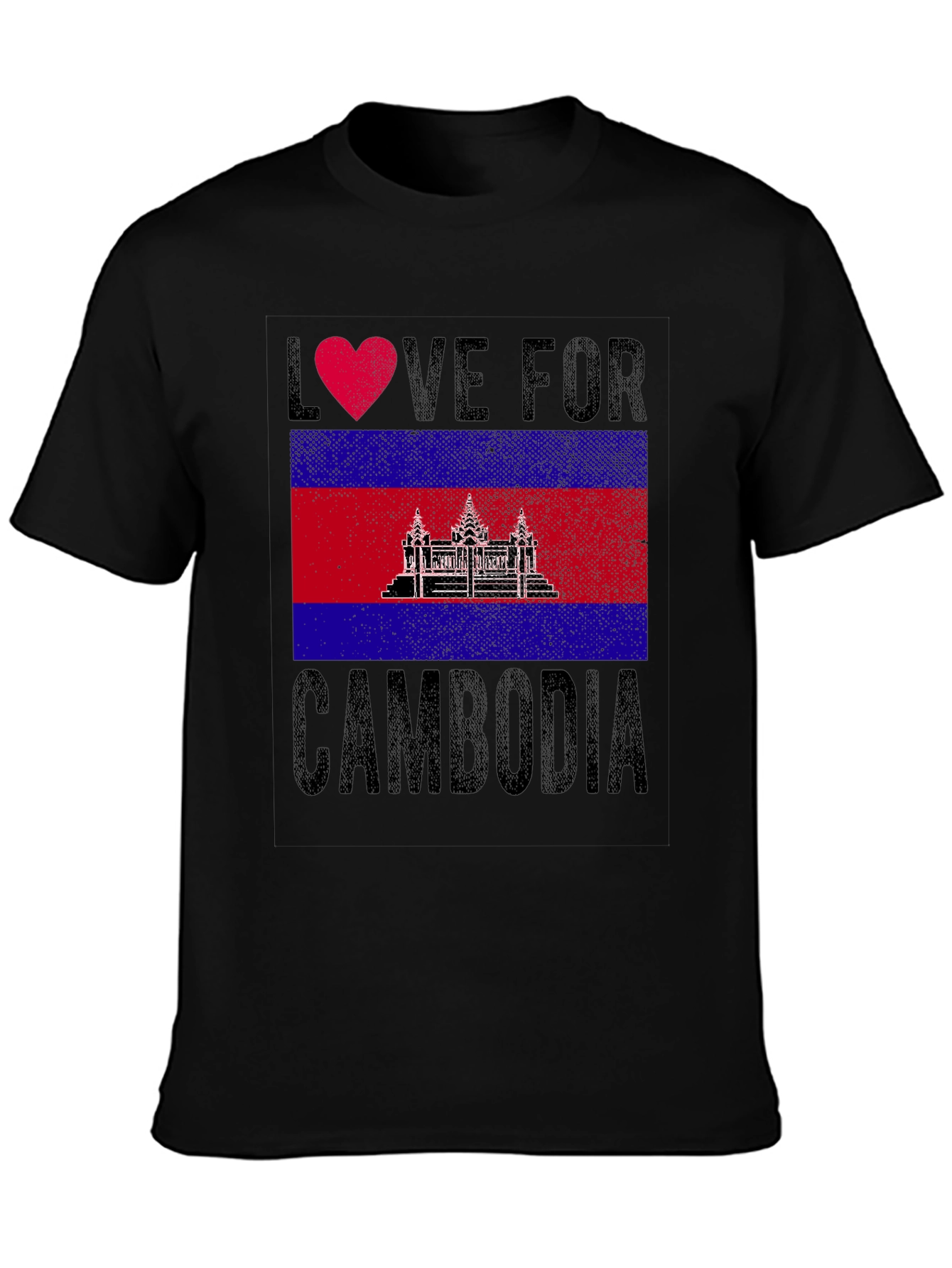 Love for Cambodia Flag T-Shirt