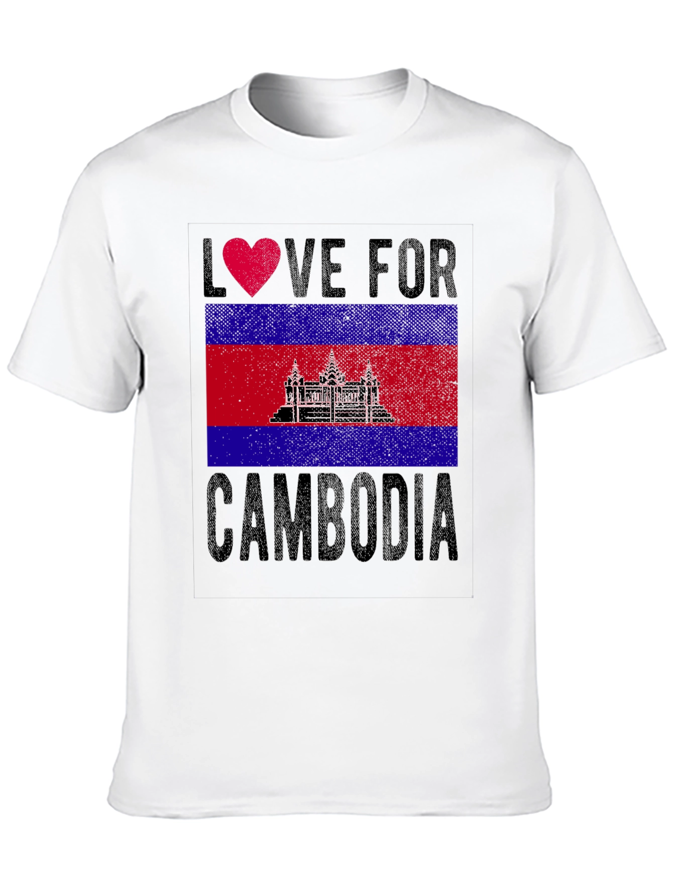 Love for Cambodia Flag T-Shirt
