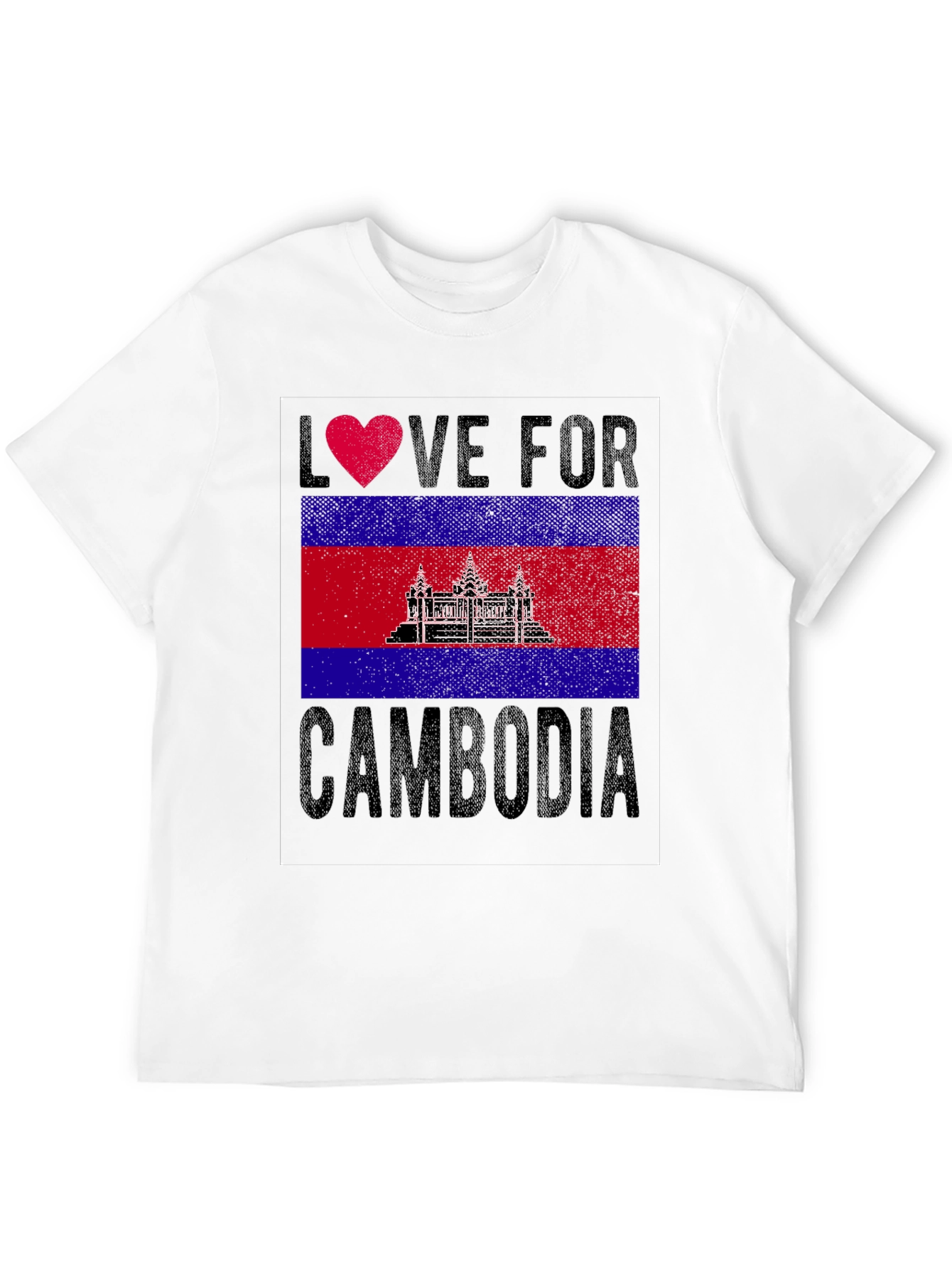 Love for Cambodia Flag T-Shirt