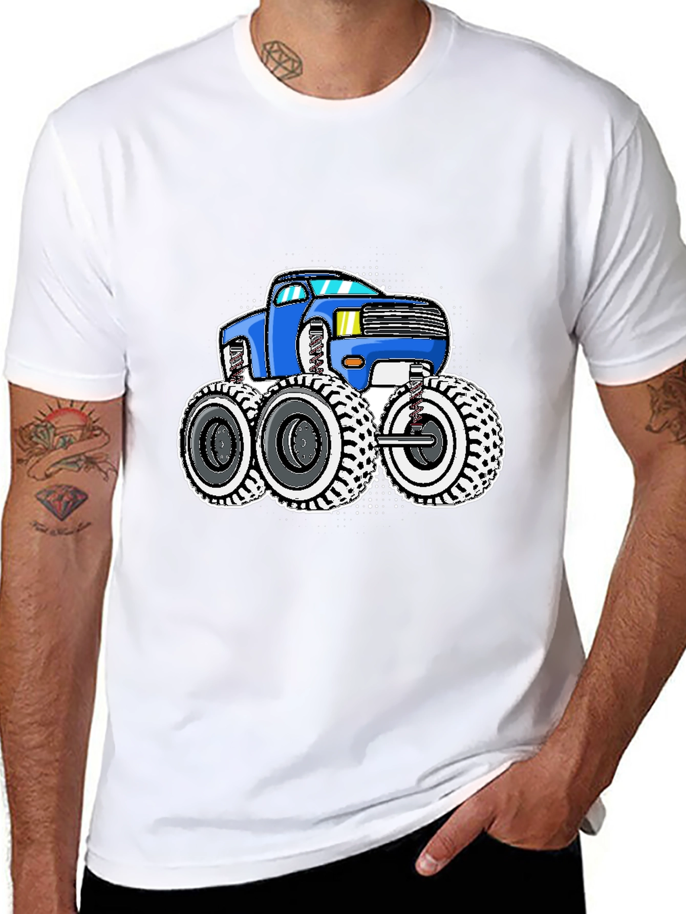 Monster Truck Graphic Tee - Black
