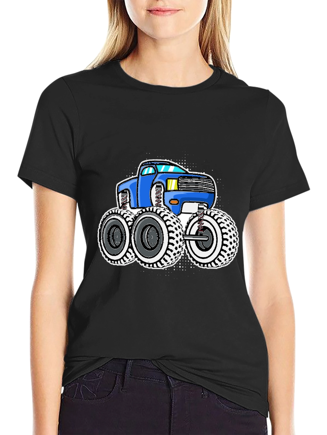 Monster Truck Graphic Tee - Black