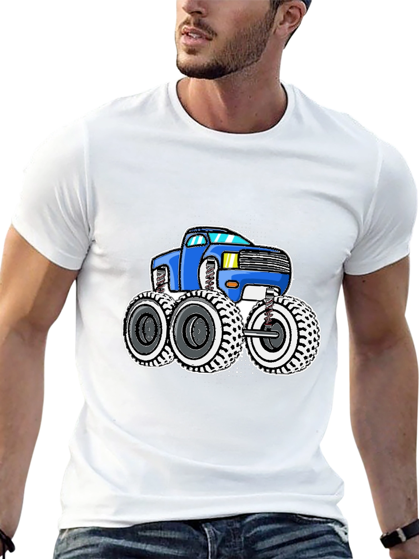 Monster Truck Graphic Tee - Black