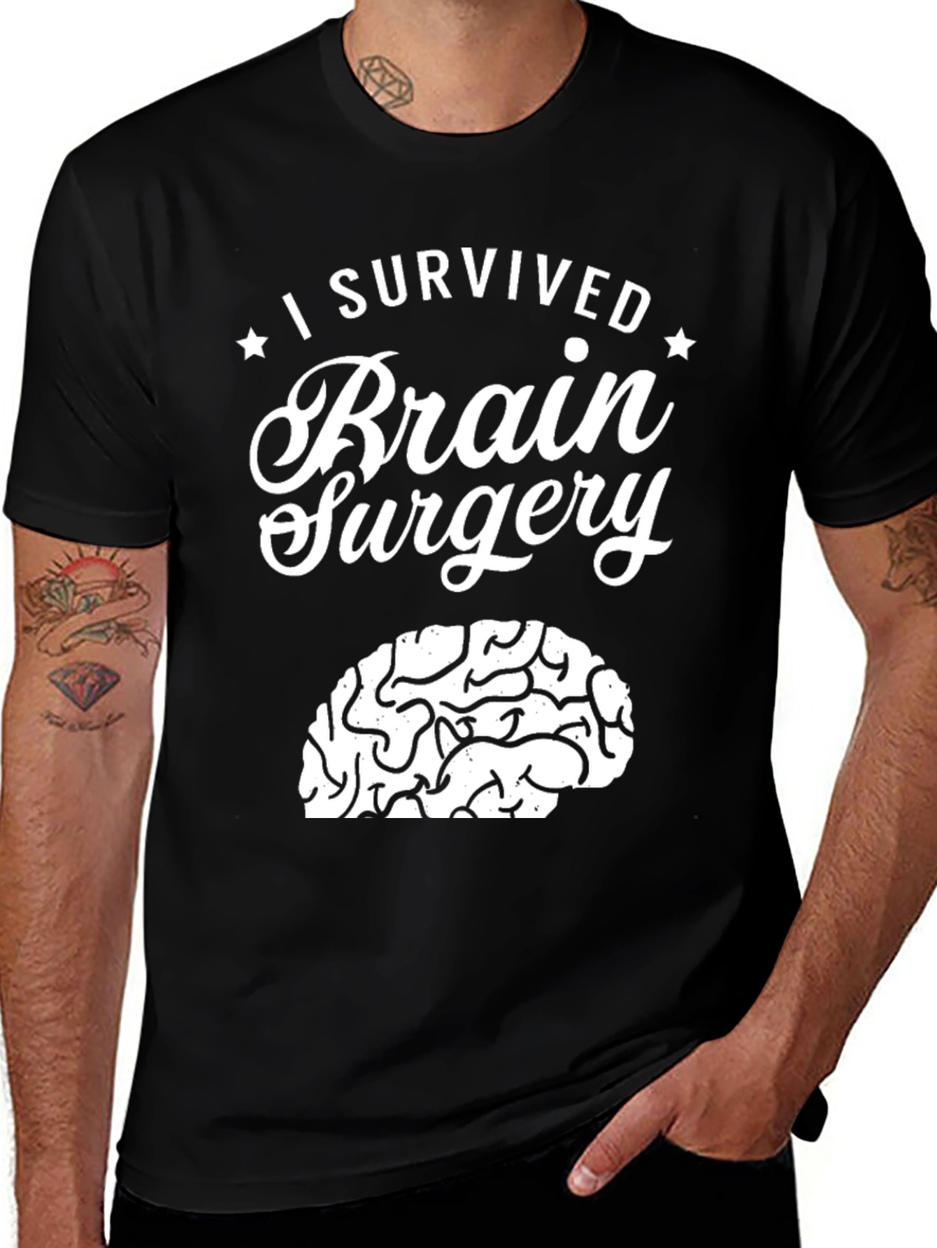 I Survived Brain Surgery Graphic Tee