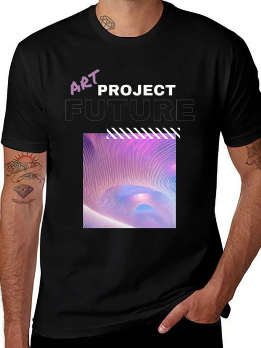 Art Project Future Graphic Tee - Stylish Cotton Blend Comfort