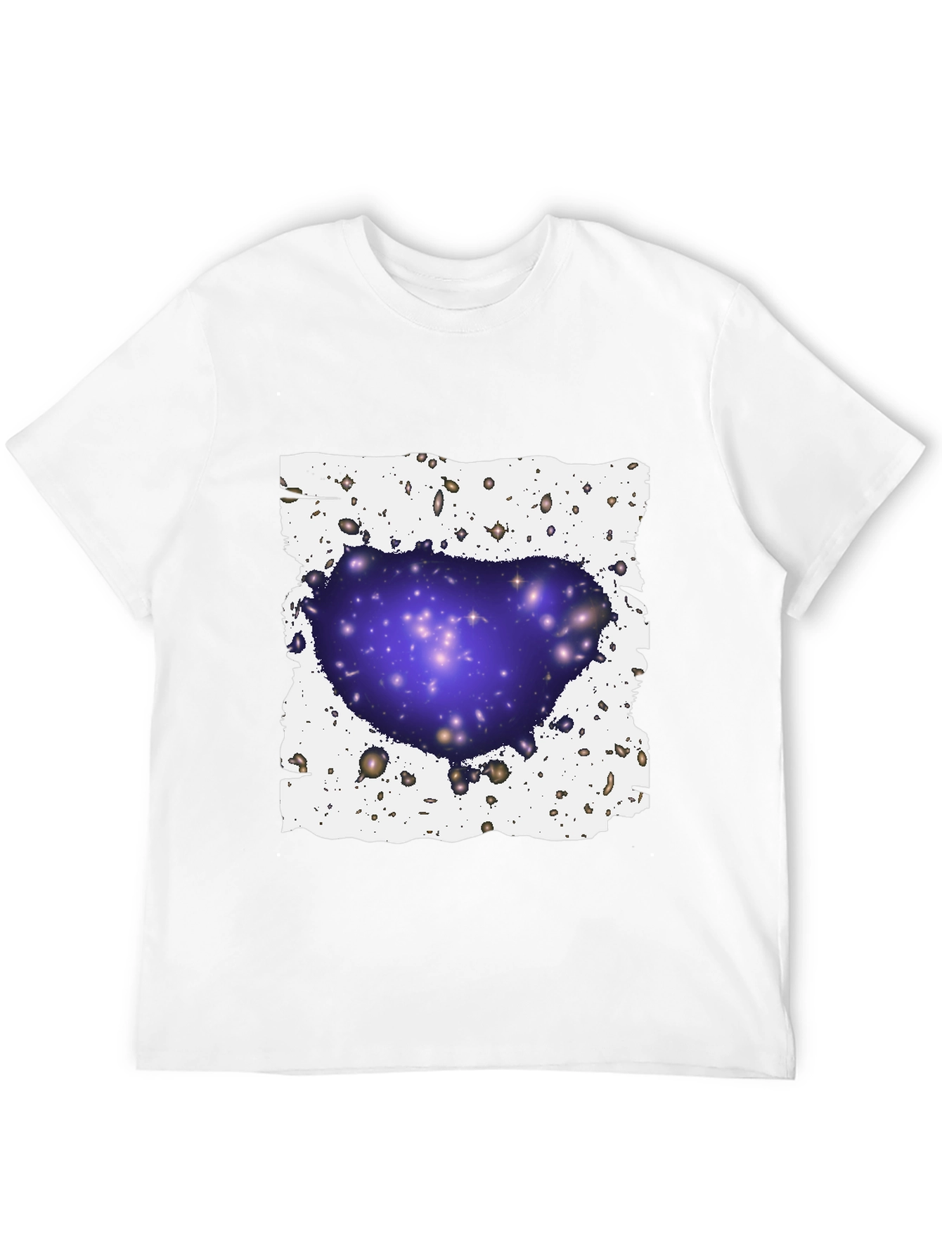 Galaxy Cluster Graphic T-Shirt - Black
