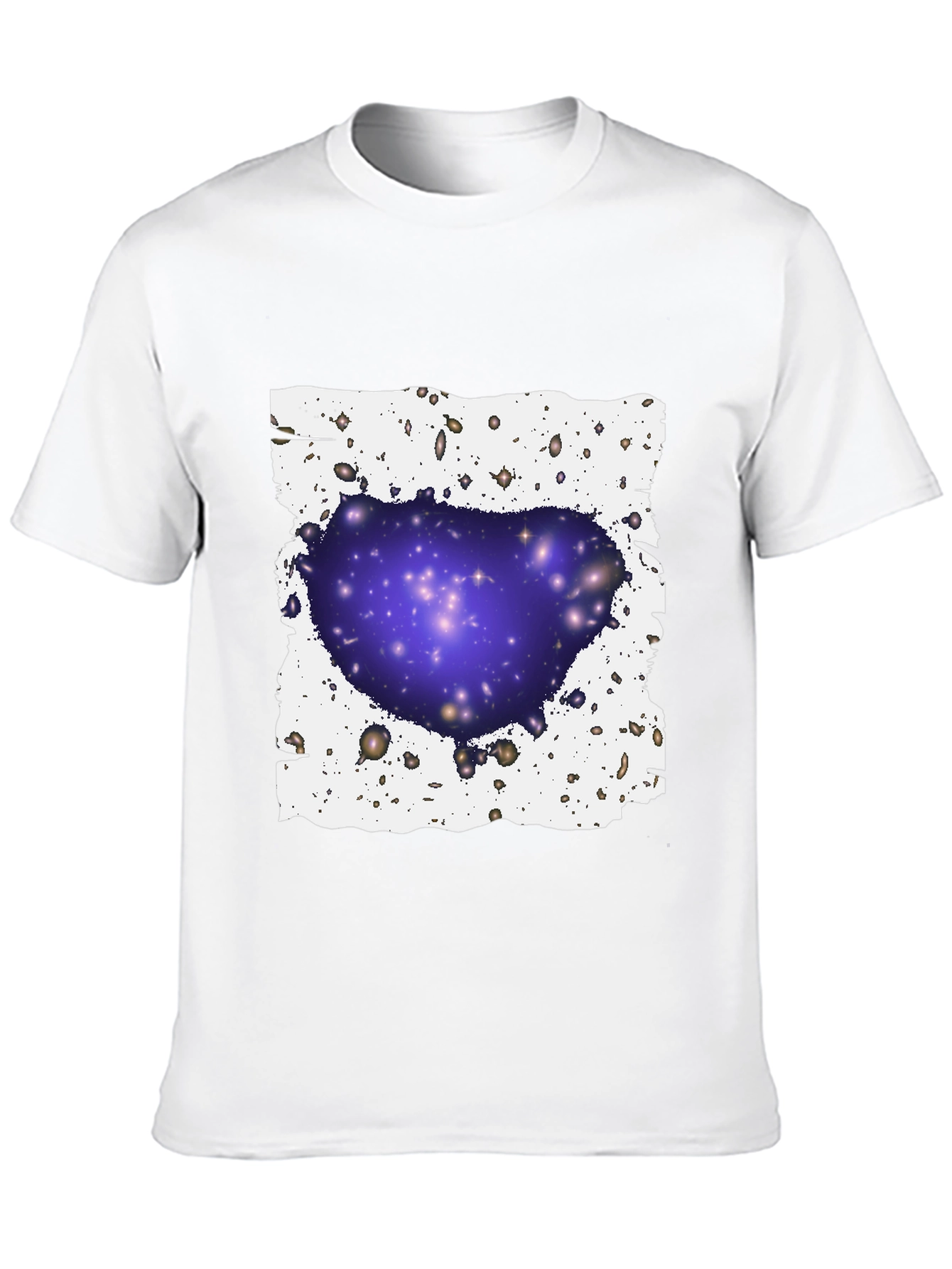 Galaxy Cluster Graphic T-Shirt - Black