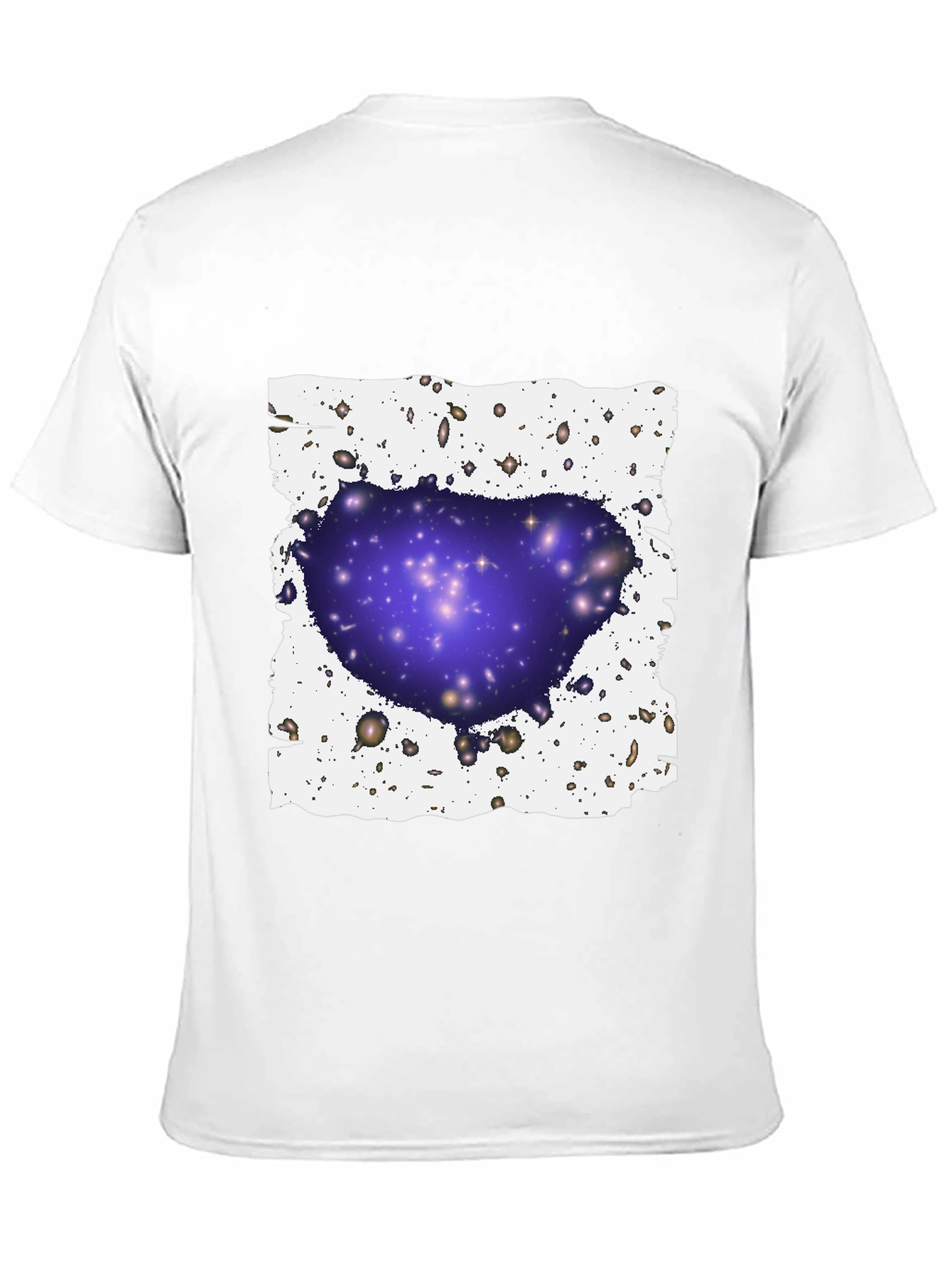 Galaxy Cluster Graphic T-Shirt - Black