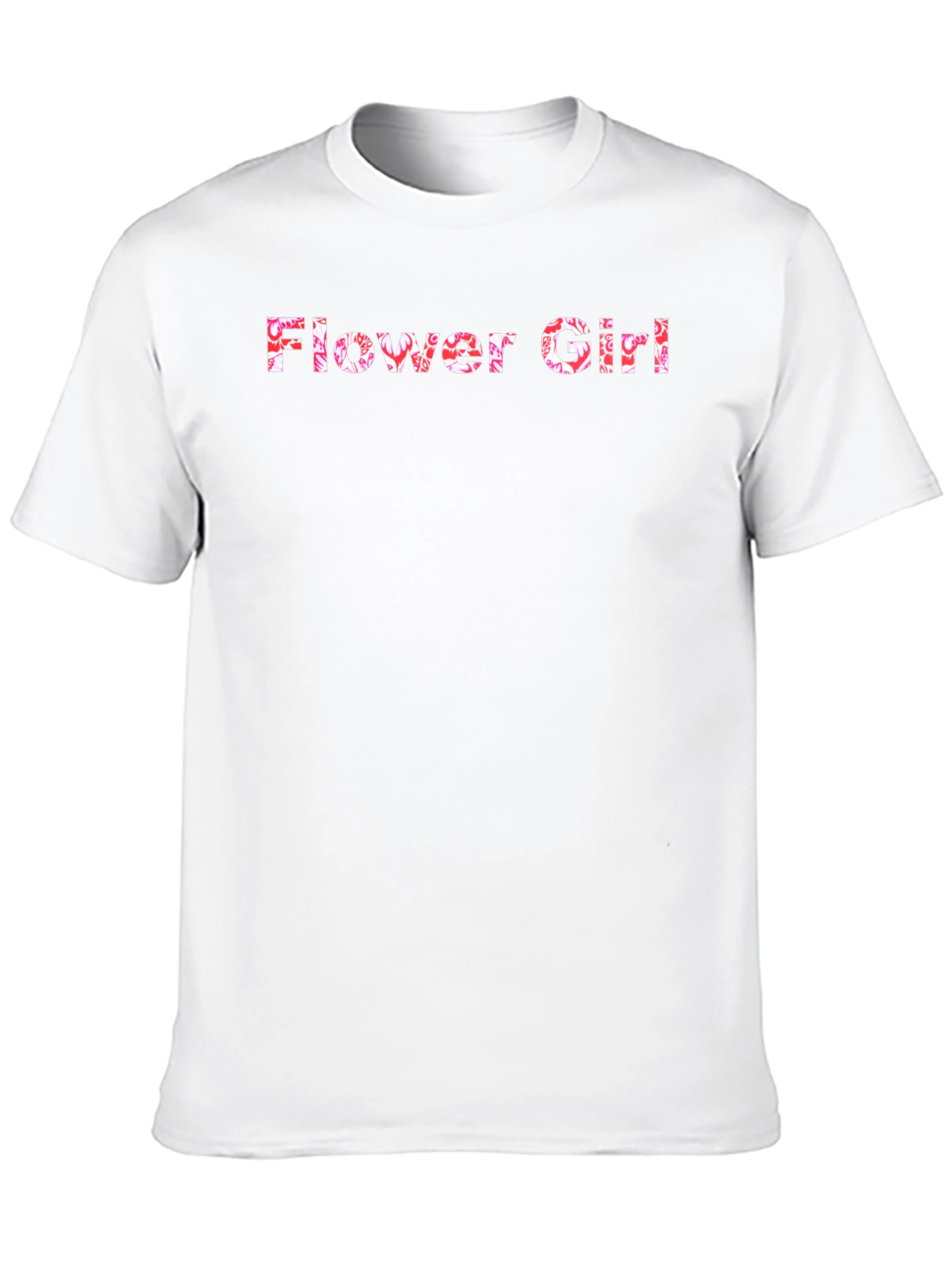 Flower Girl Floral Graphic Black T-Shirt