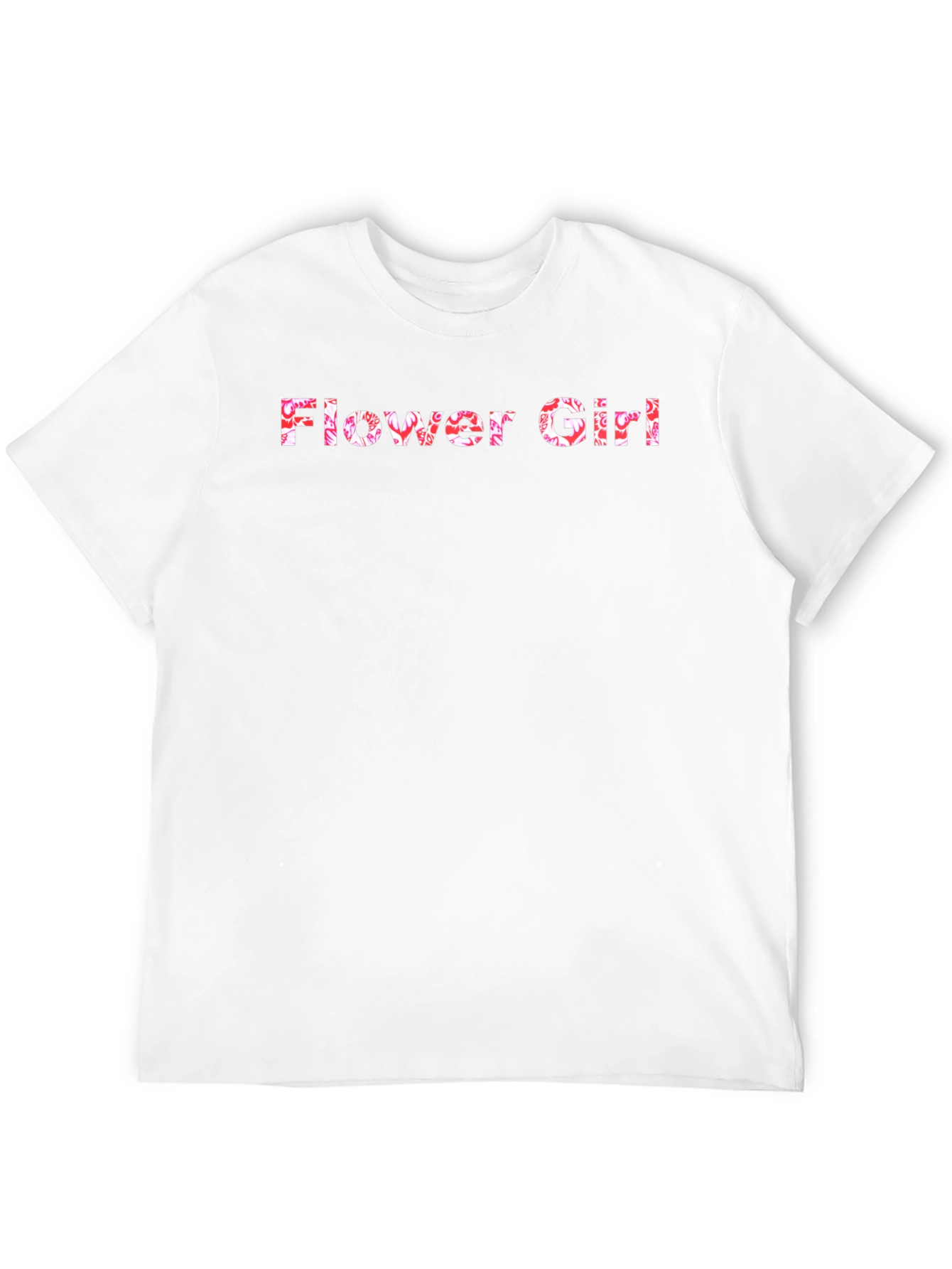 Flower Girl Floral Graphic Black T-Shirt