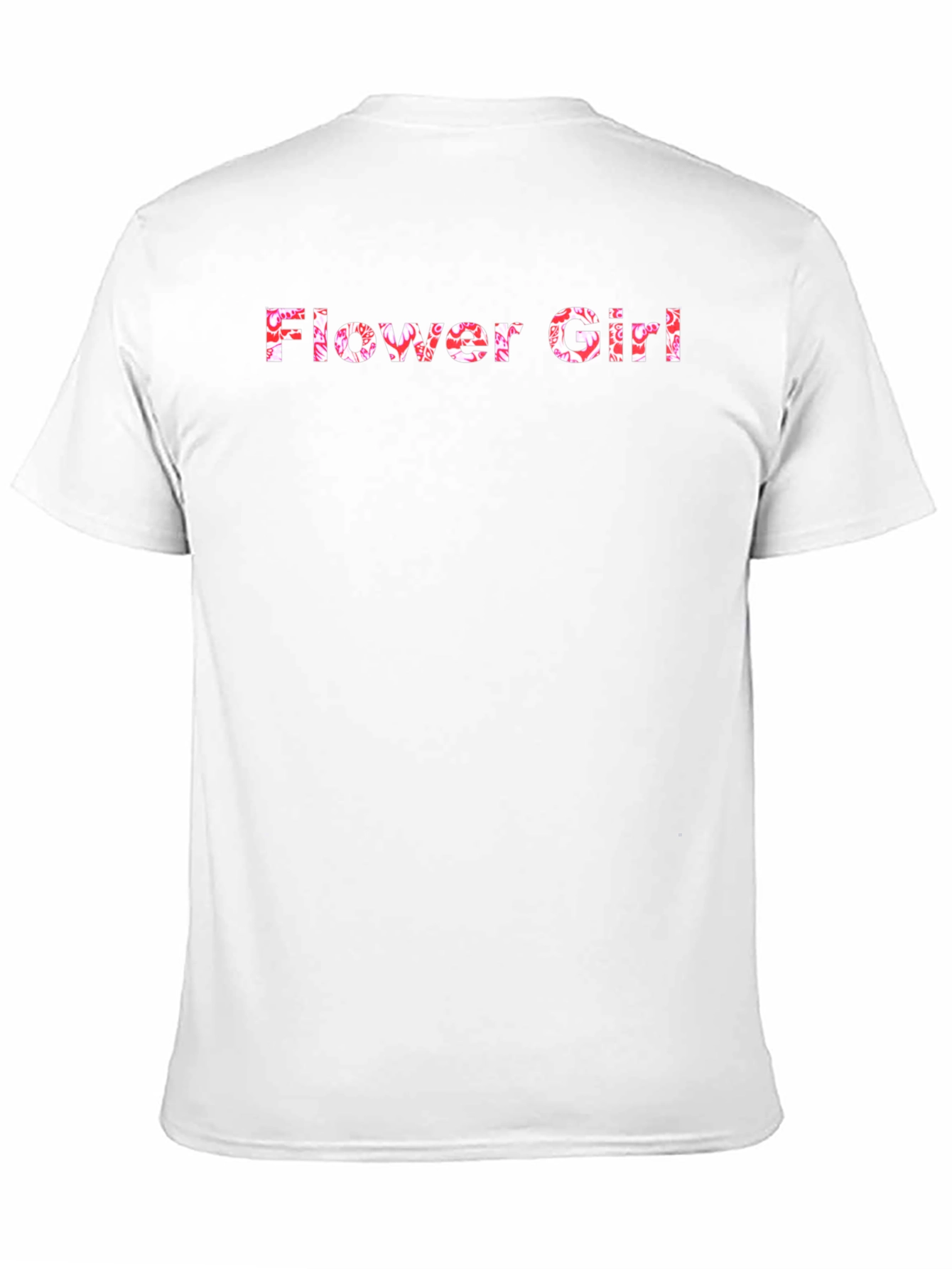Flower Girl Floral Graphic Black T-Shirt