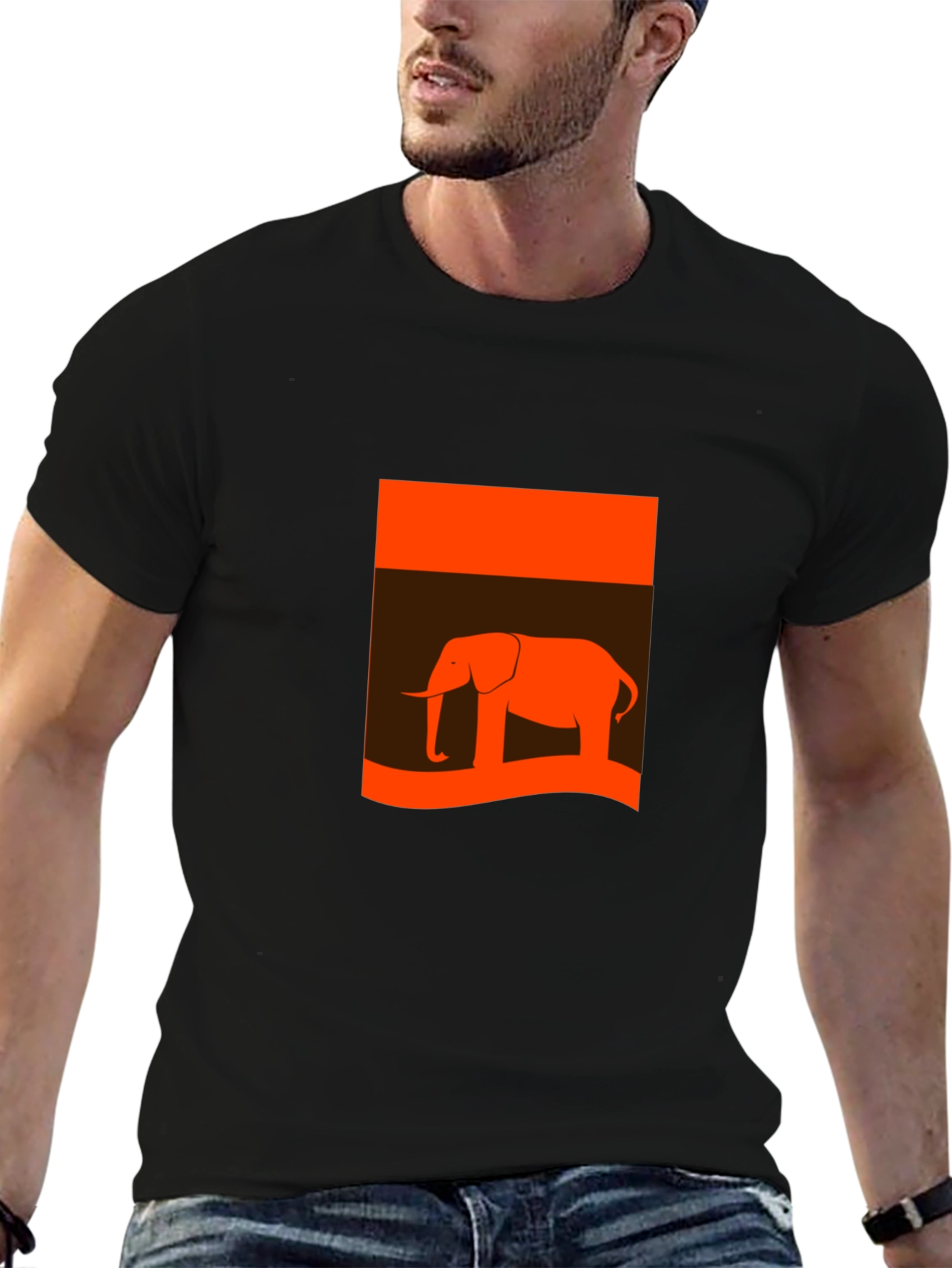 Bold Elephant Graphic Tee - Casual Style